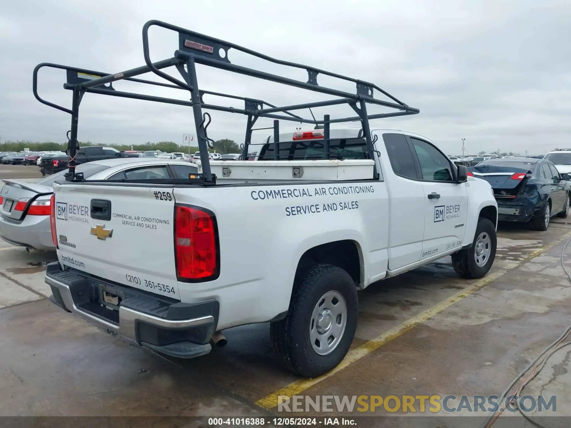 4 fotografías del automóvil dañado 1GCHSBEA2L1175259 CHEVROLET COLORADO 2020