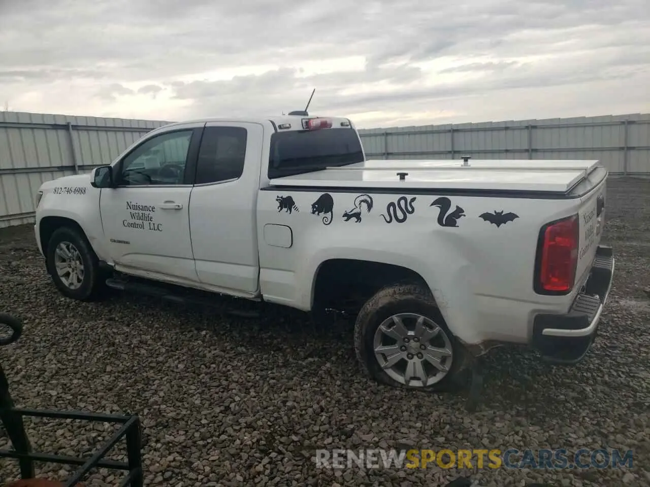 2 fotografías del automóvil dañado 1GCHSCEA3L1156063 CHEVROLET COLORADO 2020