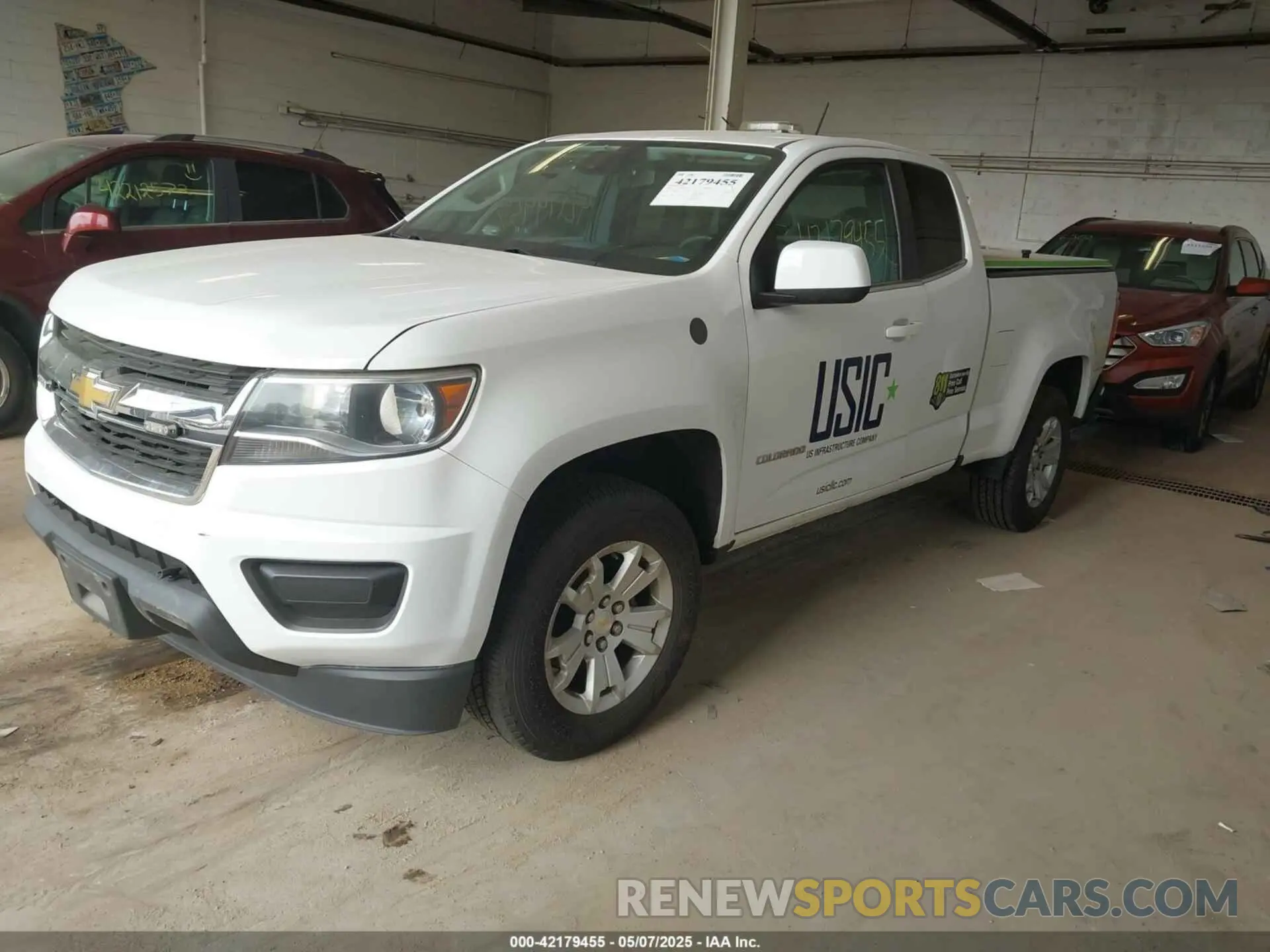 2 fotografías del automóvil dañado 1GCHSCEA6L1151049 CHEVROLET COLORADO 2020