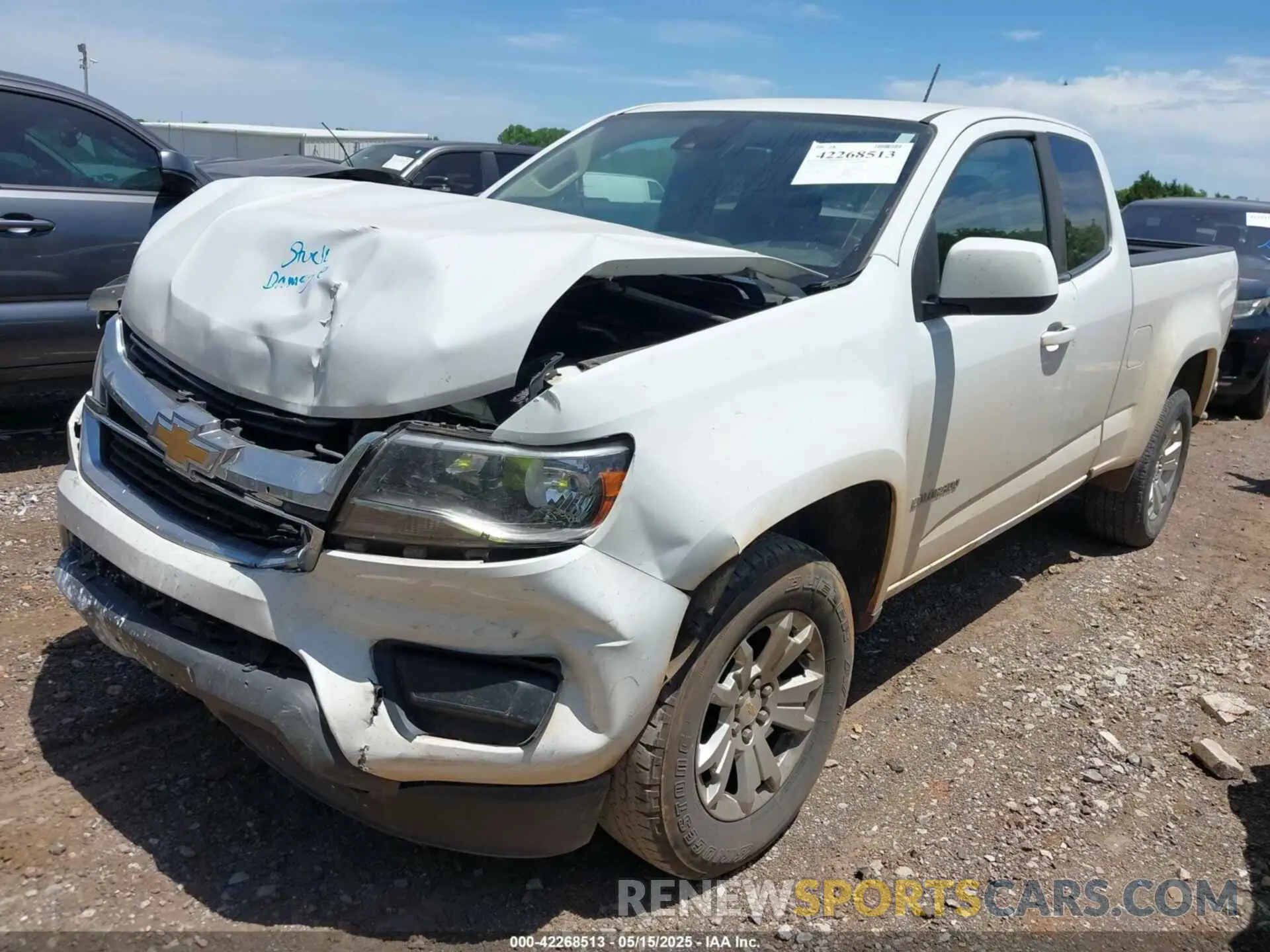 2 fotografías del automóvil dañado 1GCHSCEA9L1214483 CHEVROLET COLORADO 2020