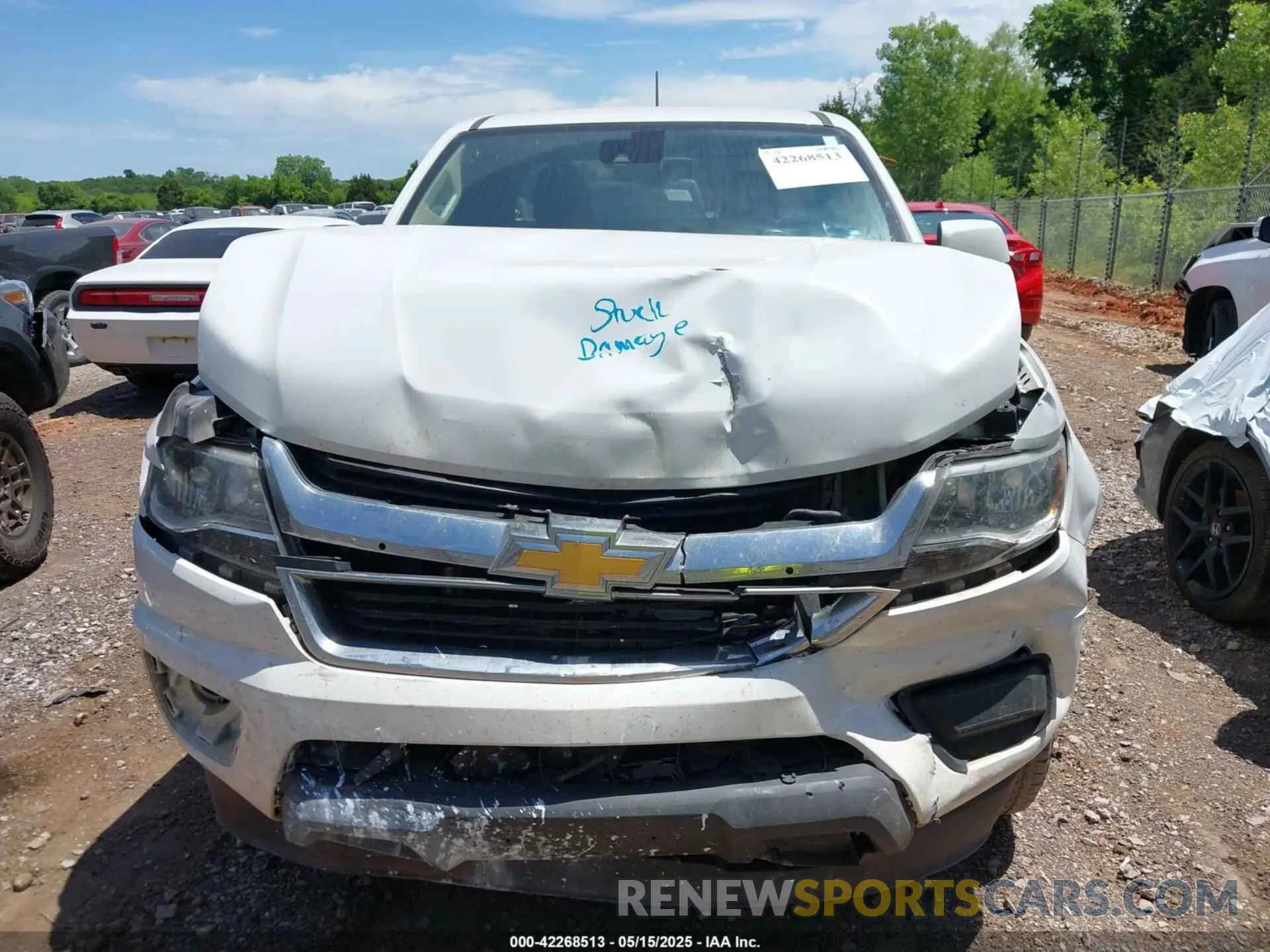 6 fotografías del automóvil dañado 1GCHSCEA9L1214483 CHEVROLET COLORADO 2020