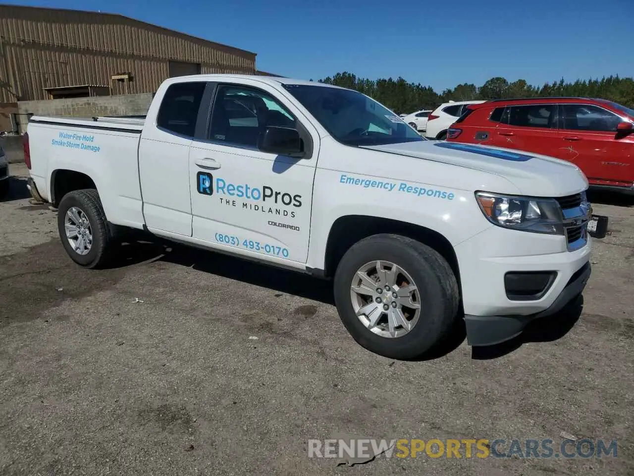 4 fotografías del automóvil dañado 1GCHSCEAXL1167285 CHEVROLET COLORADO 2020