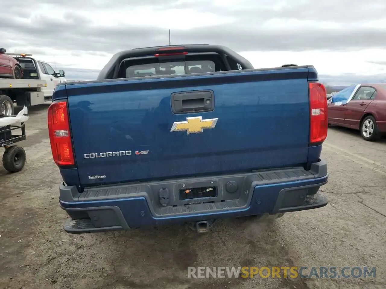 6 fotografías del automóvil dañado 1GCHTDEN7L1140874 CHEVROLET COLORADO 2020