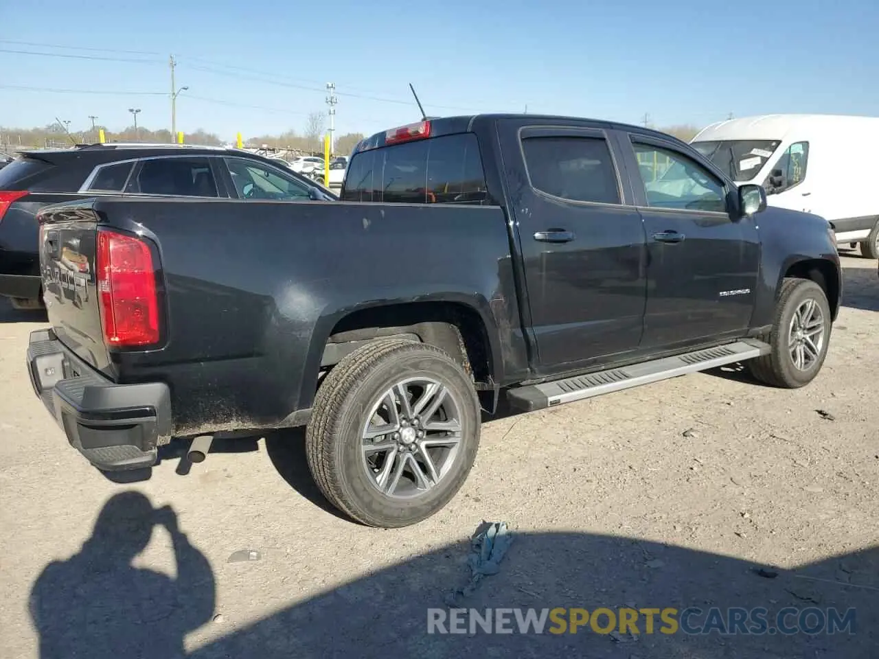 3 fotografías del automóvil dañado 1GCGSBEA3M1204491 CHEVROLET COLORADO 2021