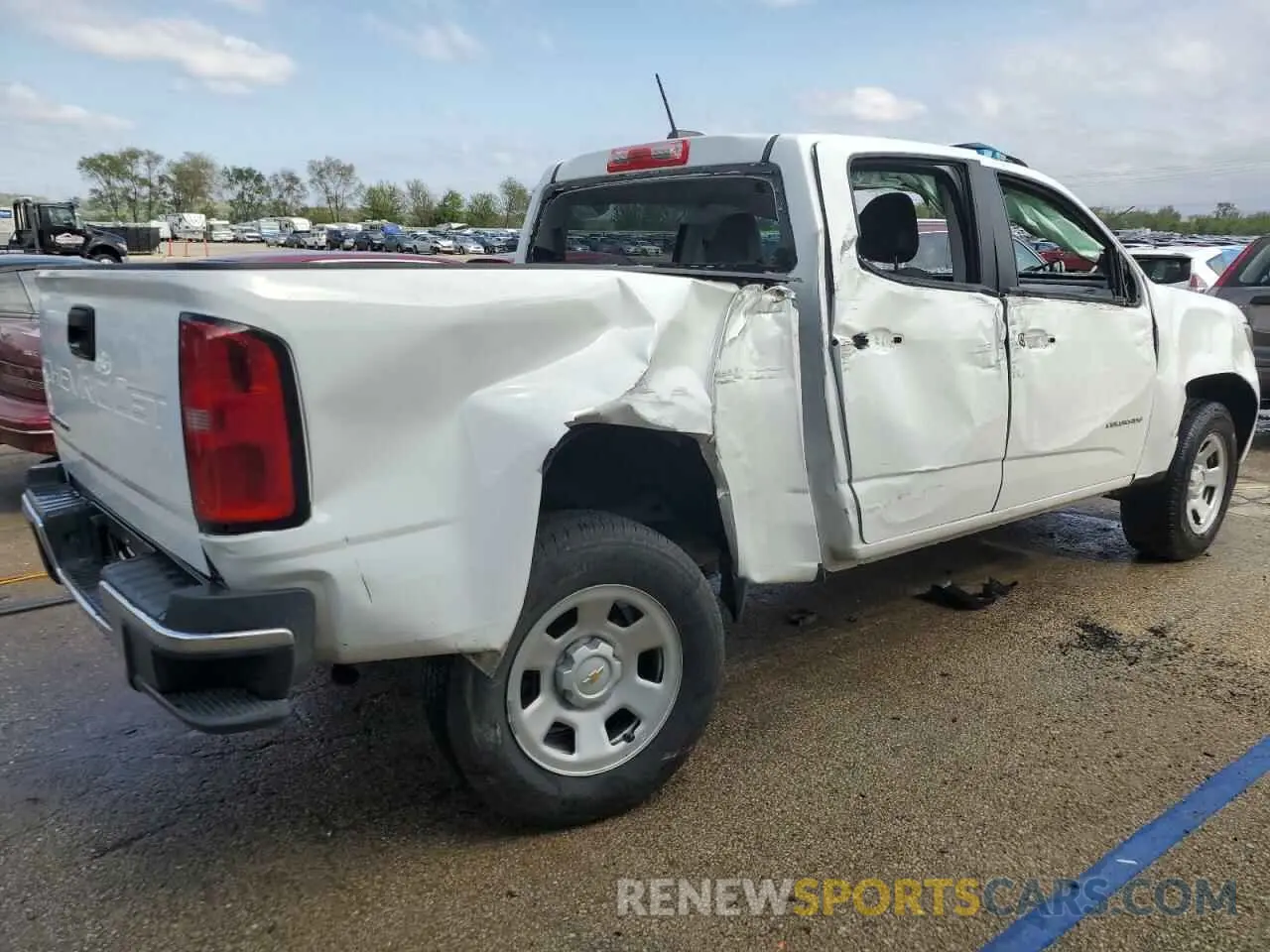 3 fotografías del automóvil dañado 1GCGSBEA3M1273469 CHEVROLET COLORADO 2021