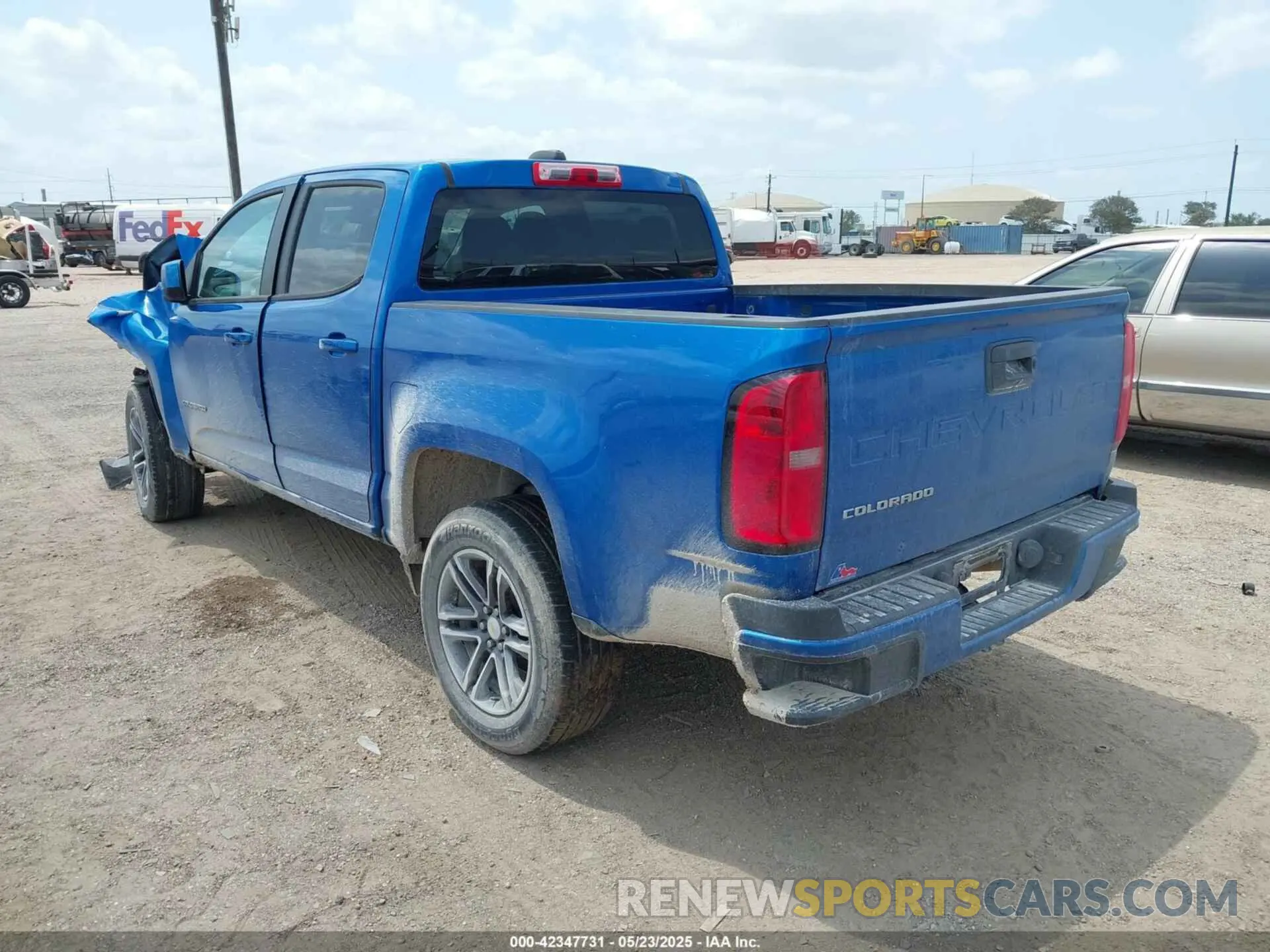 3 fotografías del automóvil dañado 1GCGSBEA4M1193596 CHEVROLET COLORADO 2021