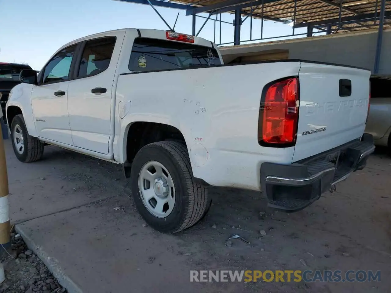 2 fotografías del automóvil dañado 1GCGSBEA6M1106653 CHEVROLET COLORADO 2021