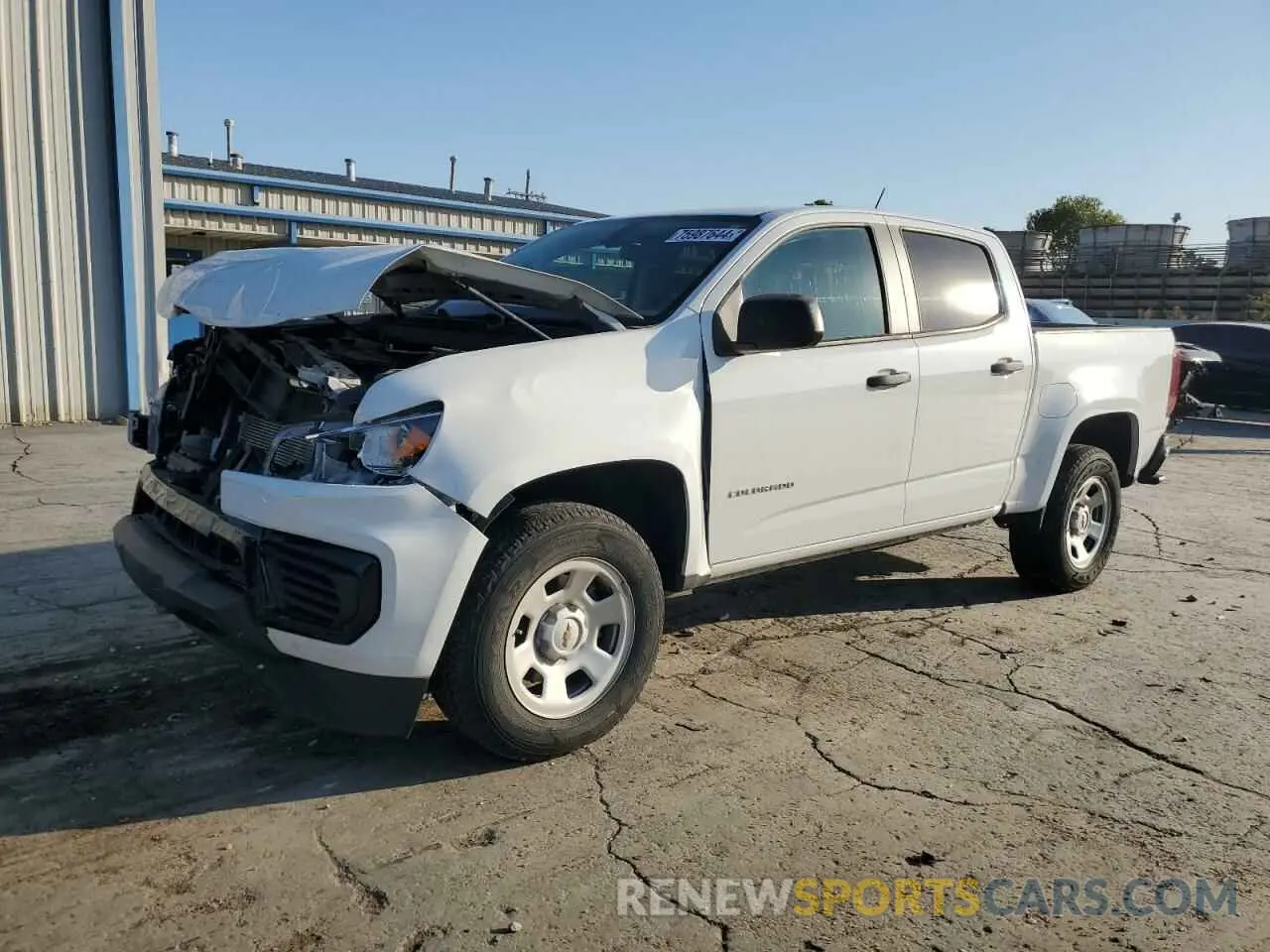 1 fotografías del automóvil dañado 1GCGSBEA7M1183791 CHEVROLET COLORADO 2021
