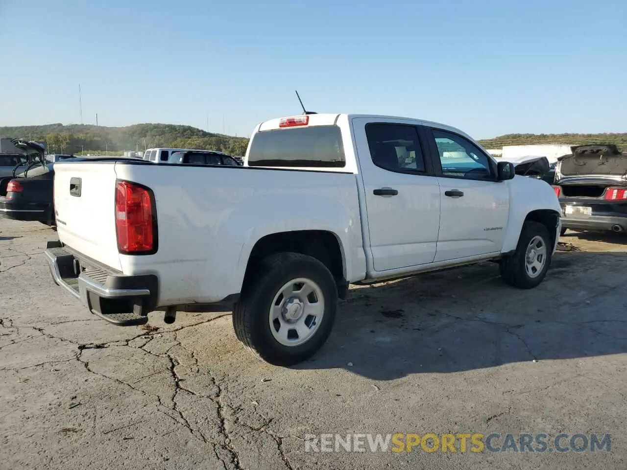 3 fotografías del automóvil dañado 1GCGSBEA7M1183791 CHEVROLET COLORADO 2021