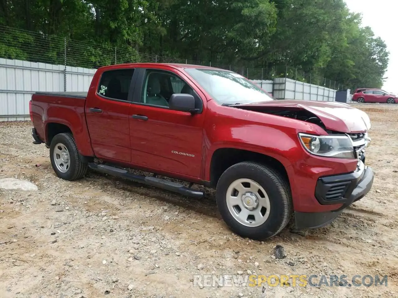 4 fotografías del automóvil dañado 1GCGSBEA9M1293385 CHEVROLET COLORADO 2021
