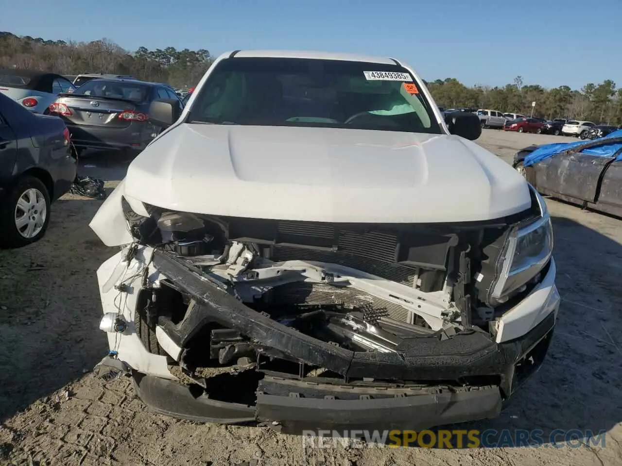 5 fotografías del automóvil dañado 1GCGSBEAXM1188628 CHEVROLET COLORADO 2021