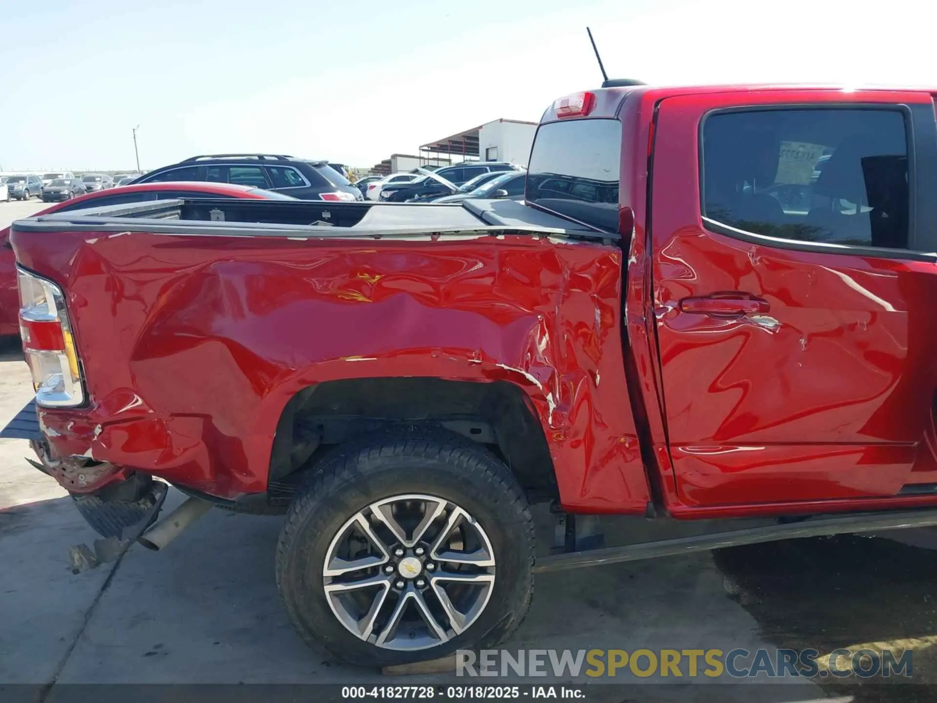 6 fotografías del automóvil dañado 1GCGSBEN1M1101105 CHEVROLET COLORADO 2021