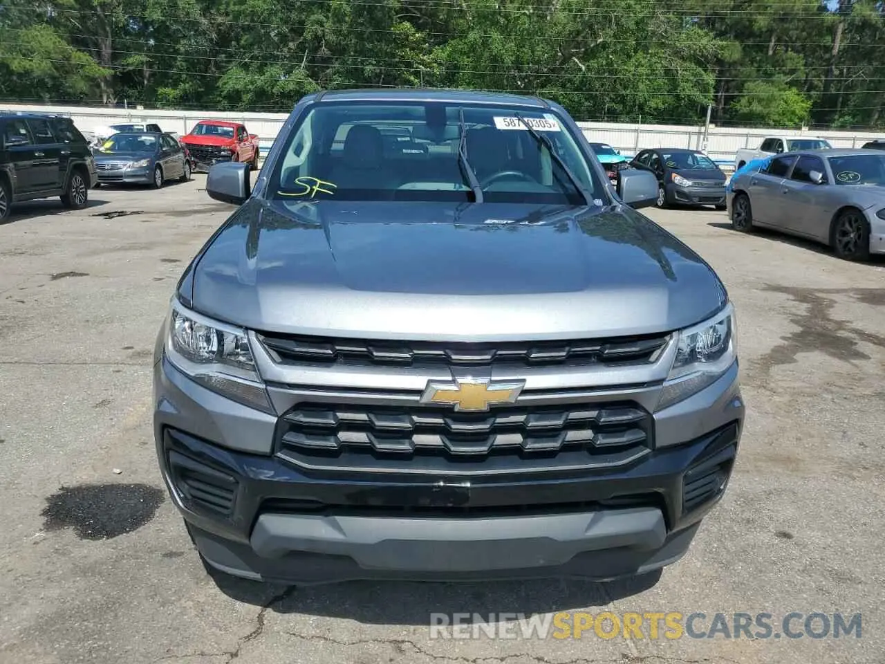 5 fotografías del automóvil dañado 1GCGSBEN5M1125312 CHEVROLET COLORADO 2021