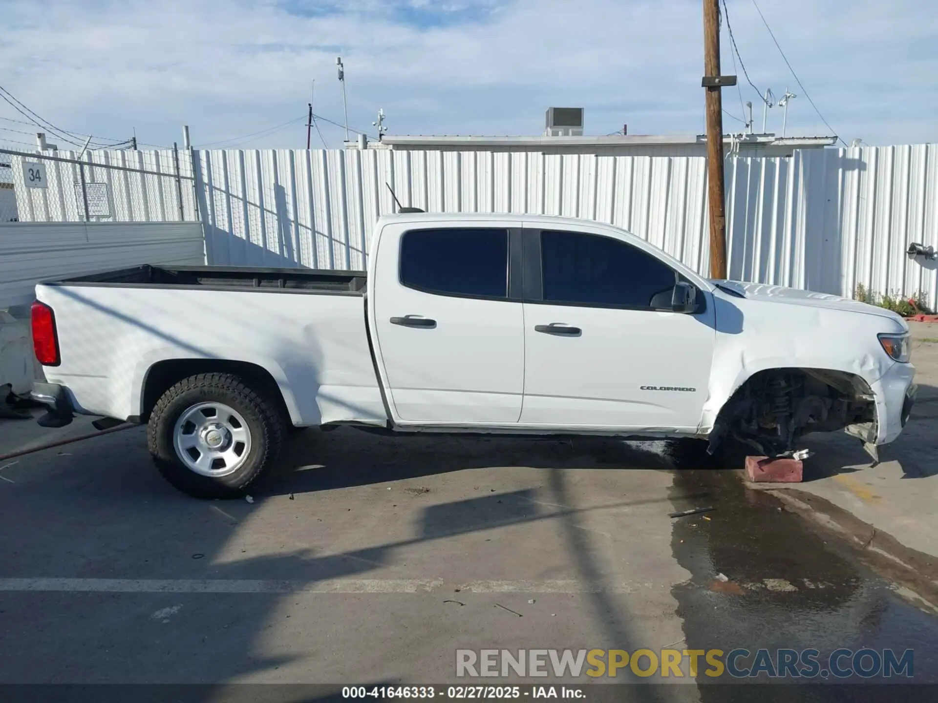 14 fotografías del automóvil dañado 1GCGSBEN5M1180875 CHEVROLET COLORADO 2021