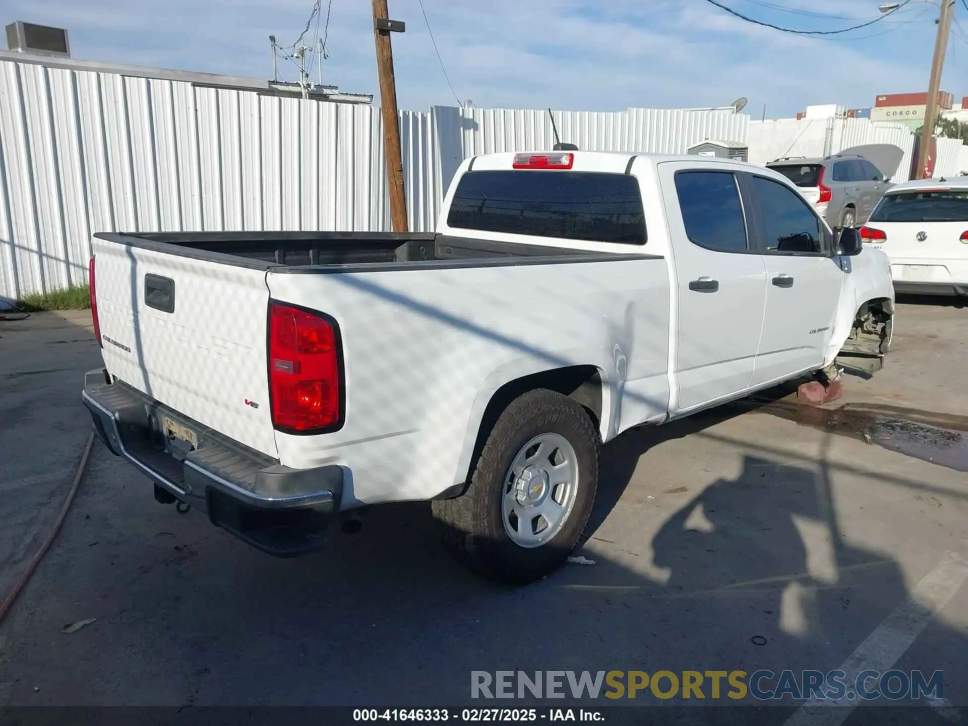 4 fotografías del automóvil dañado 1GCGSBEN5M1180875 CHEVROLET COLORADO 2021