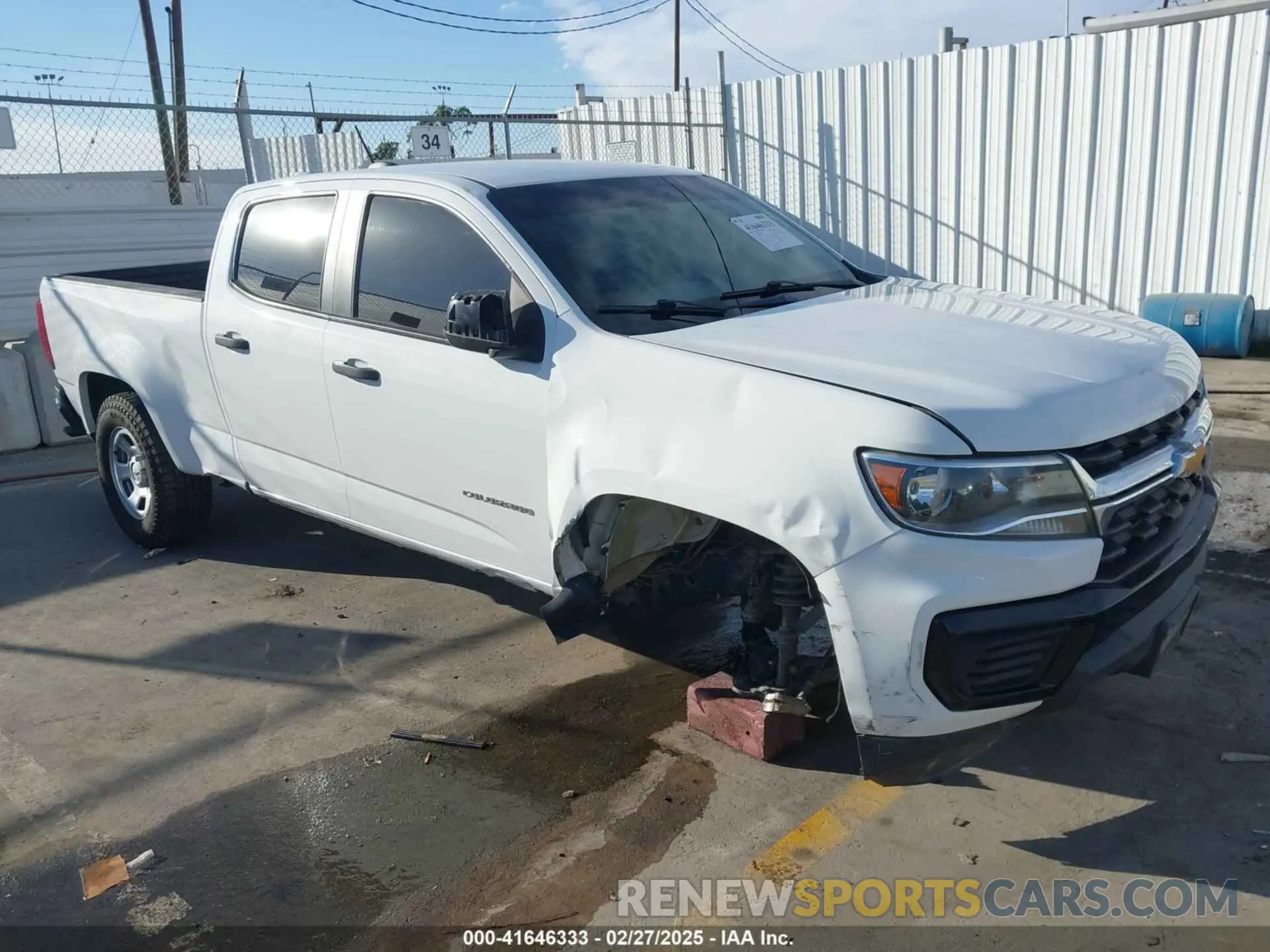 6 fotografías del automóvil dañado 1GCGSBEN5M1180875 CHEVROLET COLORADO 2021