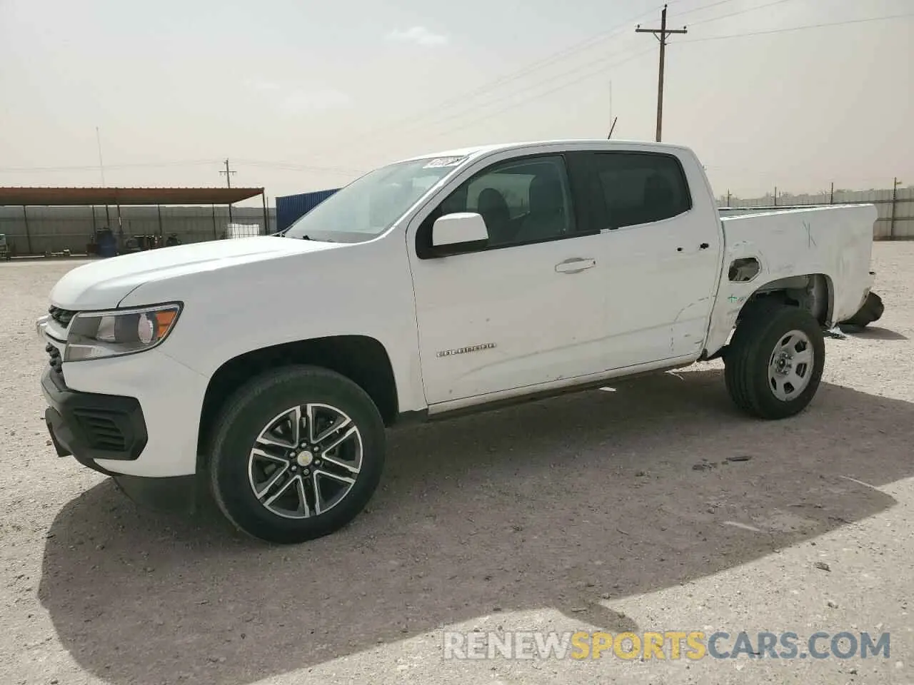 1 fotografías del automóvil dañado 1GCGSBEN6M1187687 CHEVROLET COLORADO 2021