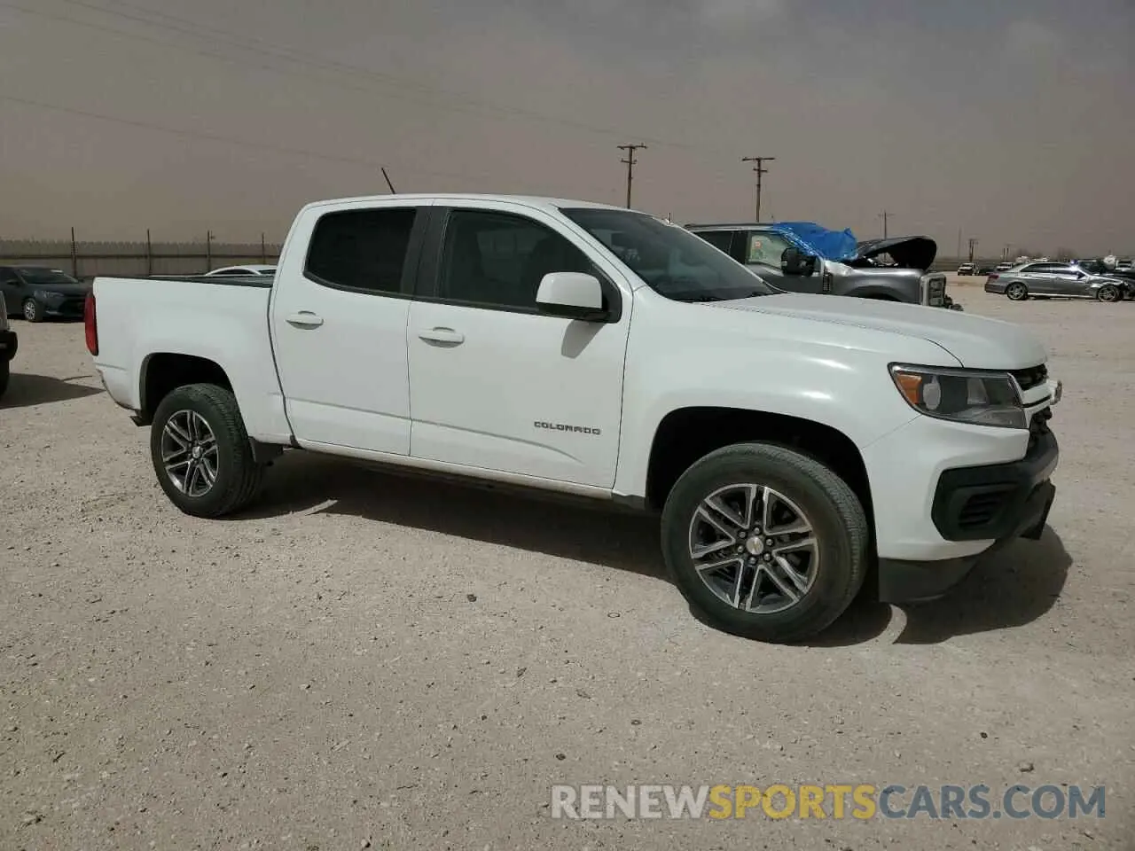 4 fotografías del automóvil dañado 1GCGSBEN6M1187687 CHEVROLET COLORADO 2021