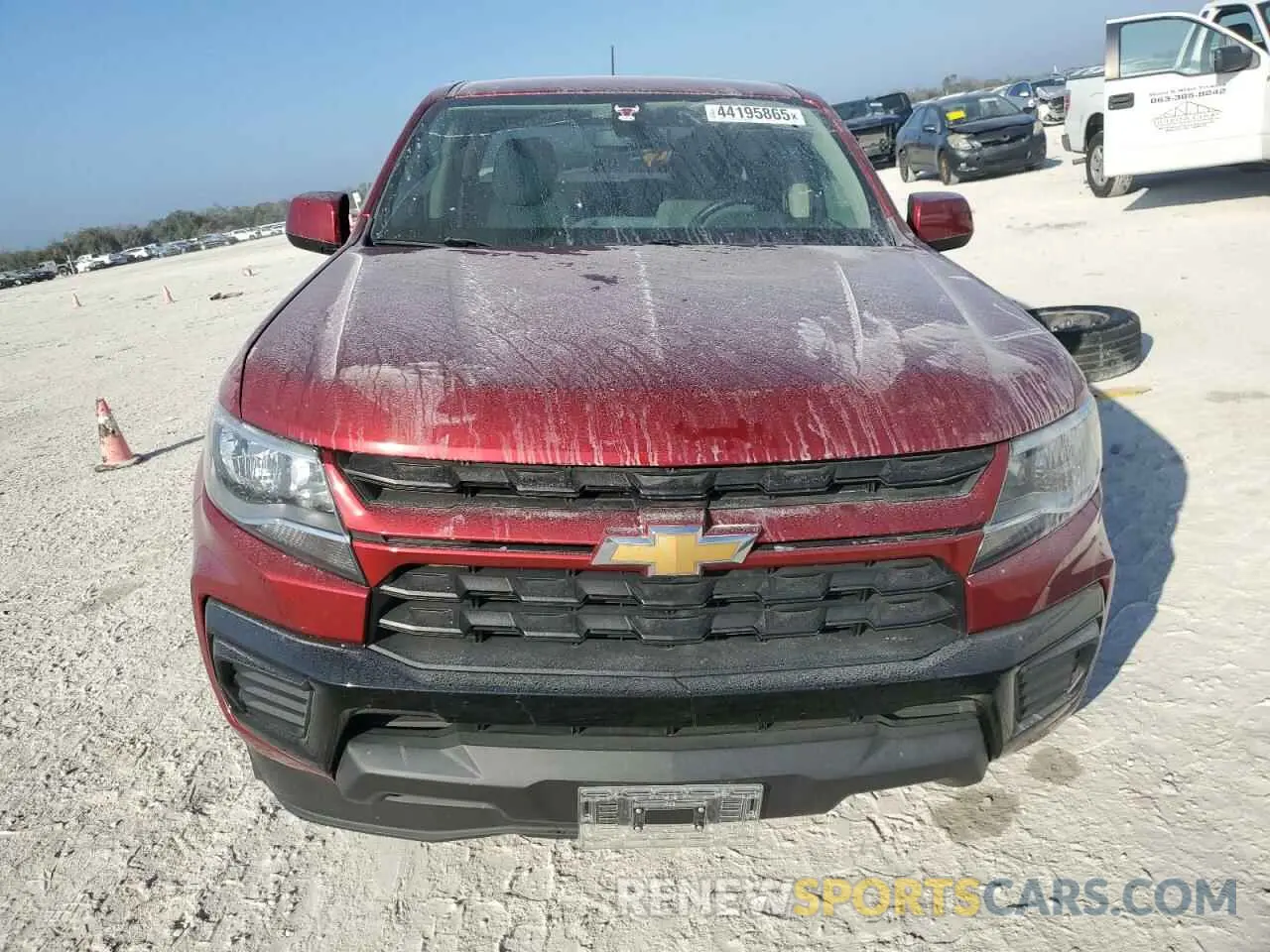 5 fotografías del automóvil dañado 1GCGSBEN7M1188184 CHEVROLET COLORADO 2021