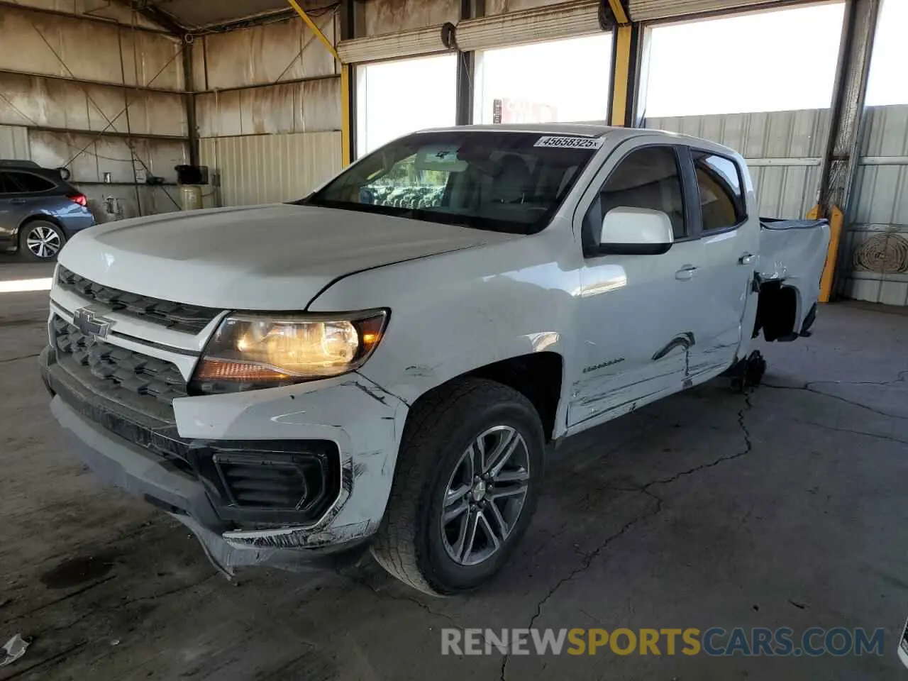 1 fotografías del automóvil dañado 1GCGSBEN7M1251123 CHEVROLET COLORADO 2021