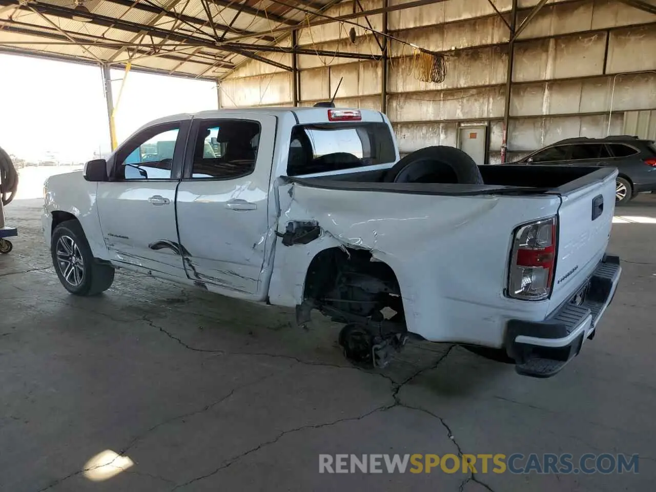 2 fotografías del automóvil dañado 1GCGSBEN7M1251123 CHEVROLET COLORADO 2021