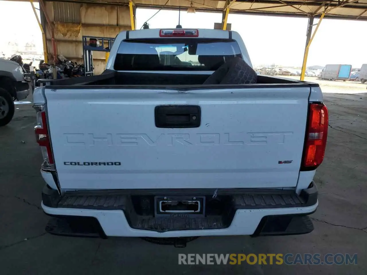6 fotografías del automóvil dañado 1GCGSBEN7M1251123 CHEVROLET COLORADO 2021