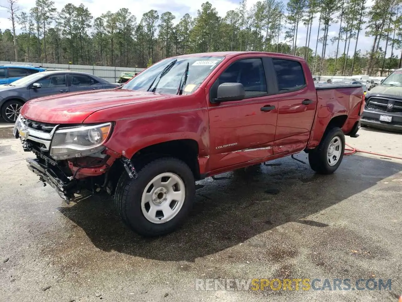 1 fotografías del automóvil dañado 1GCGSBEN8M1214842 CHEVROLET COLORADO 2021