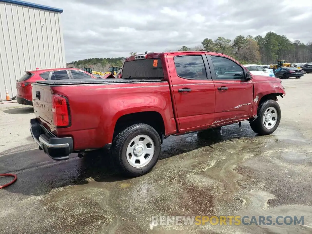 3 fotografías del automóvil dañado 1GCGSBEN8M1214842 CHEVROLET COLORADO 2021