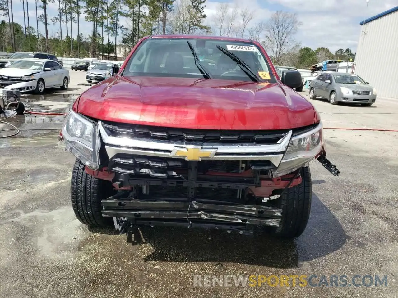 5 fotografías del automóvil dañado 1GCGSBEN8M1214842 CHEVROLET COLORADO 2021