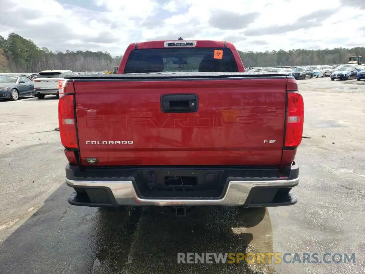 6 fotografías del automóvil dañado 1GCGSBEN8M1214842 CHEVROLET COLORADO 2021