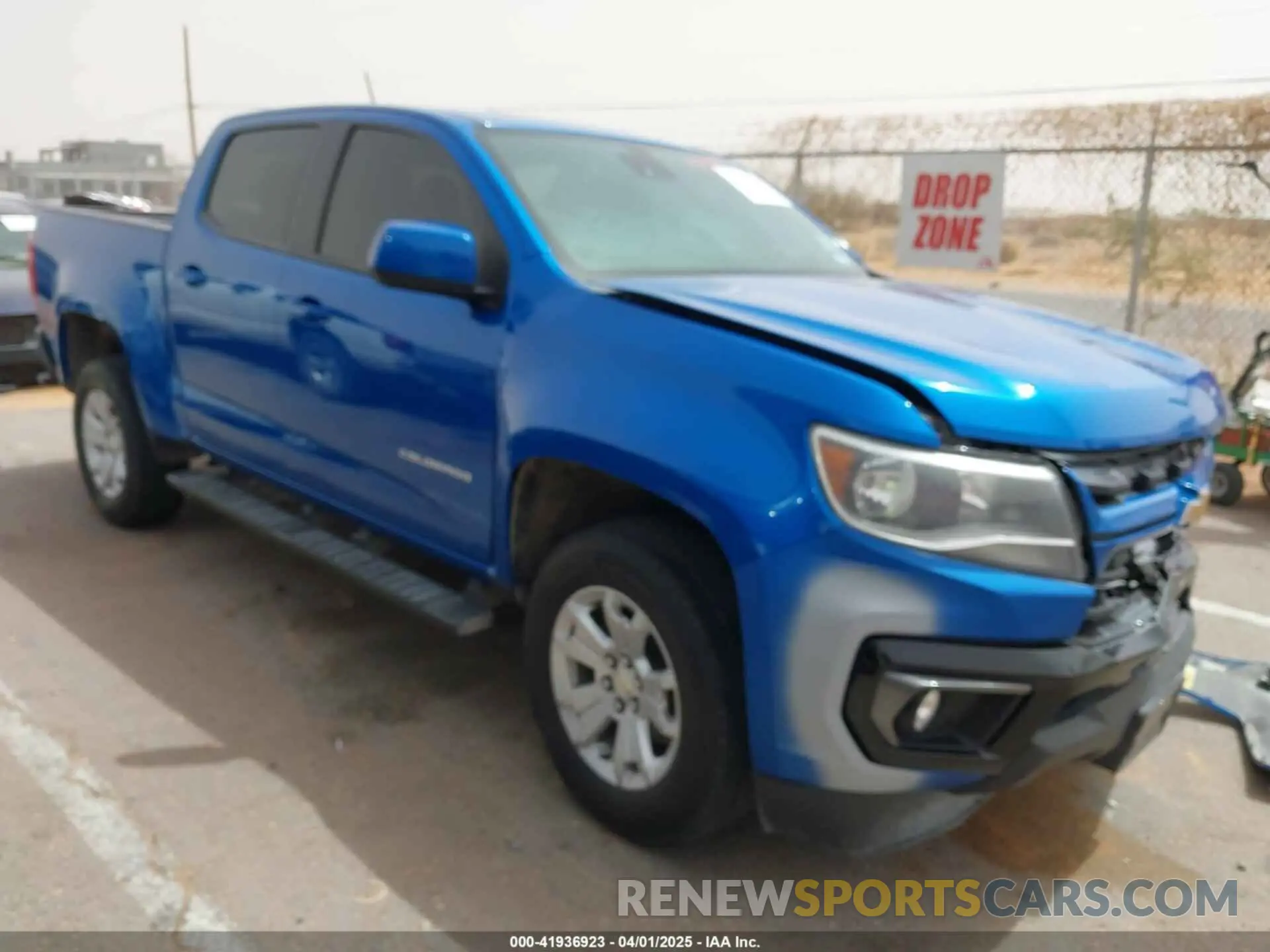 1 fotografías del automóvil dañado 1GCGSCEA4M1137972 CHEVROLET COLORADO 2021