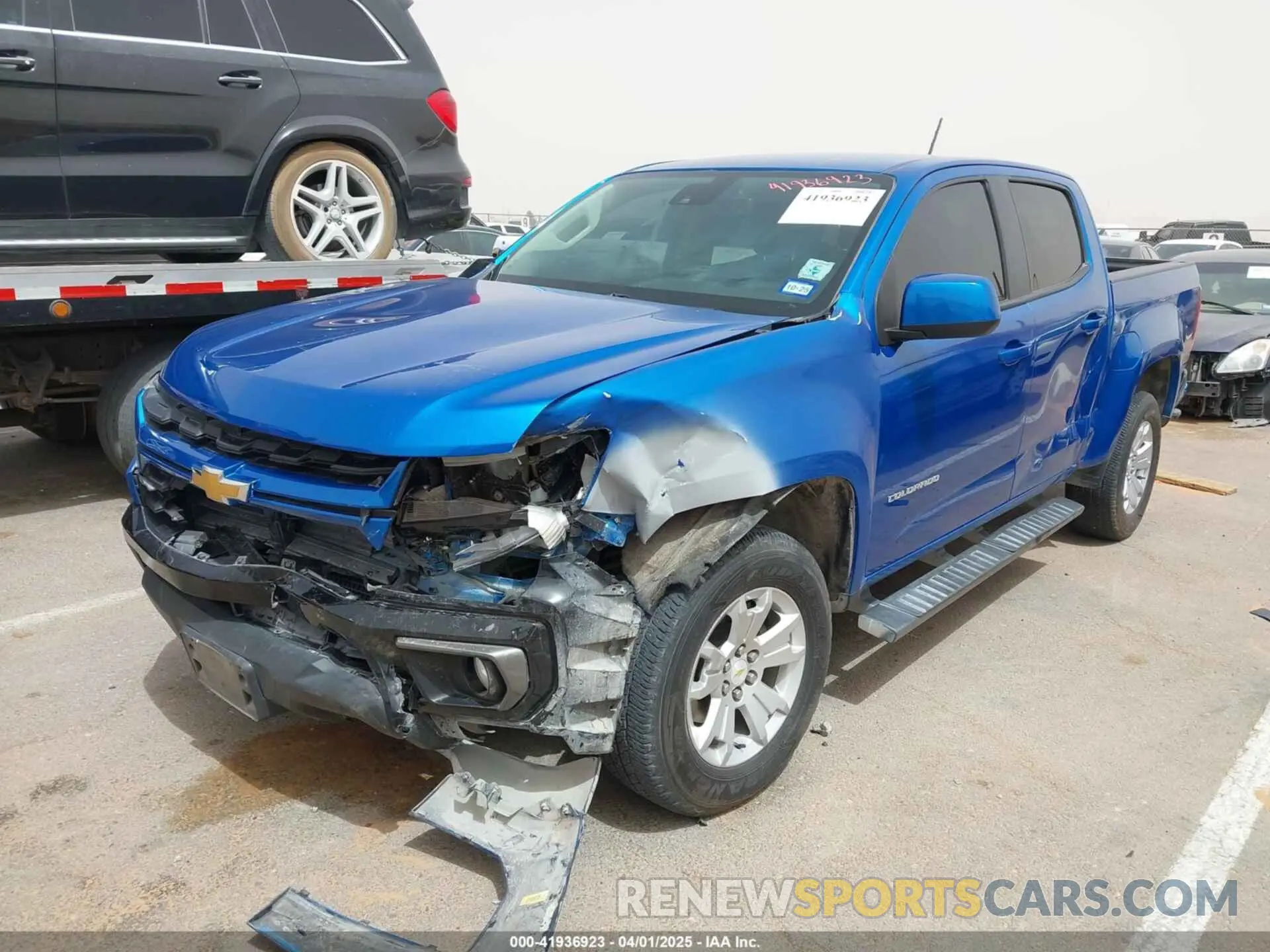 2 fotografías del automóvil dañado 1GCGSCEA4M1137972 CHEVROLET COLORADO 2021