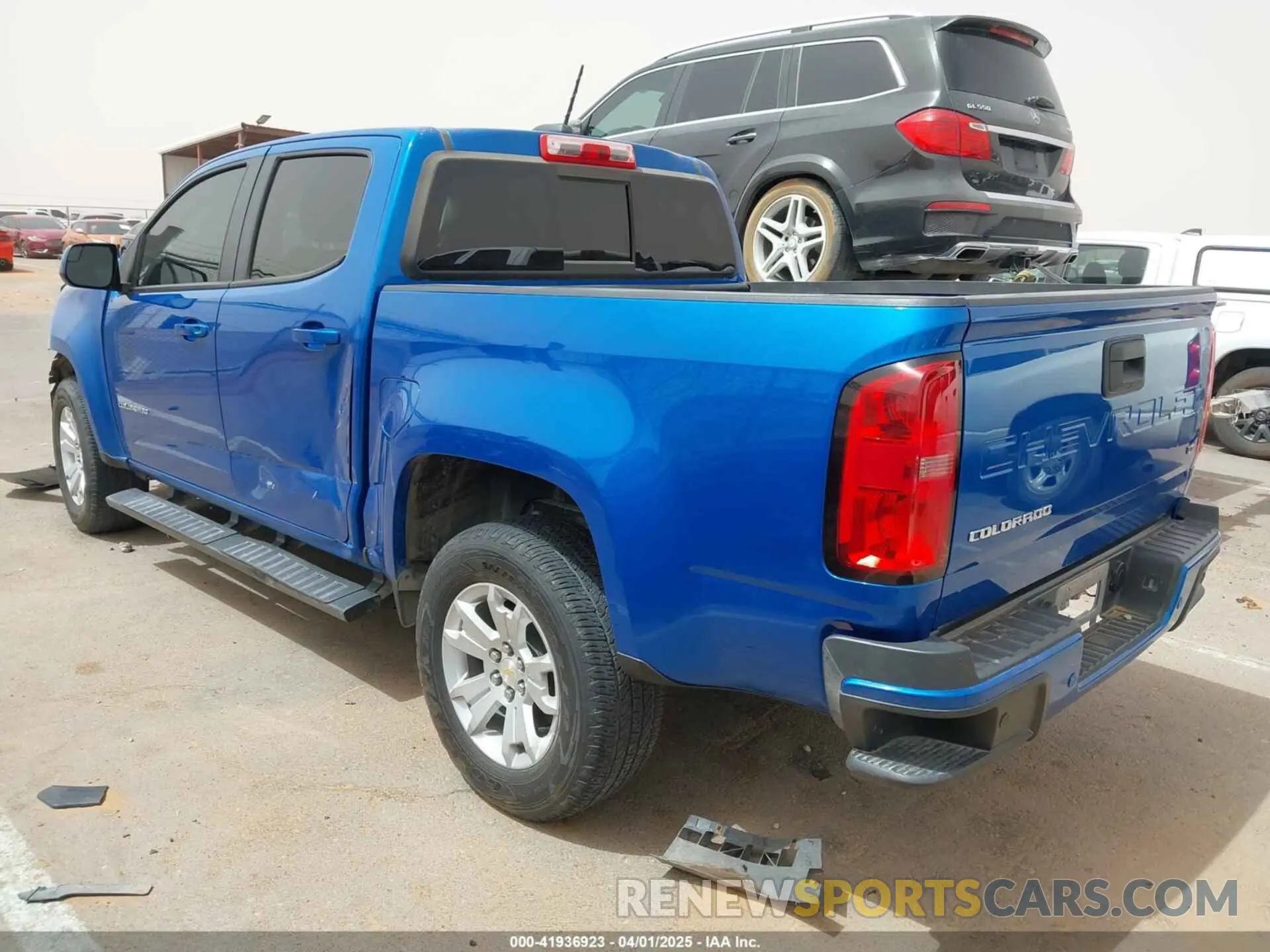 3 fotografías del automóvil dañado 1GCGSCEA4M1137972 CHEVROLET COLORADO 2021
