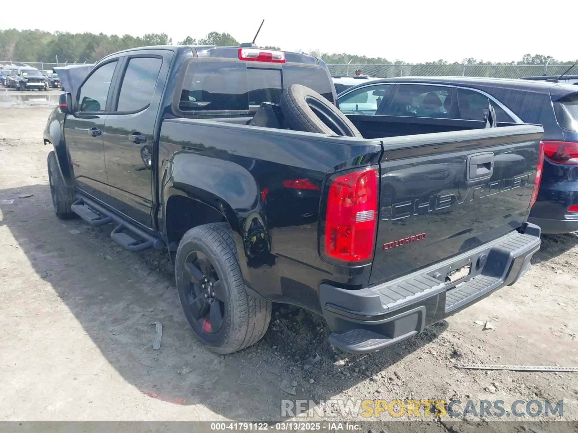 3 fotografías del automóvil dañado 1GCGSCEA6M1283709 CHEVROLET COLORADO 2021