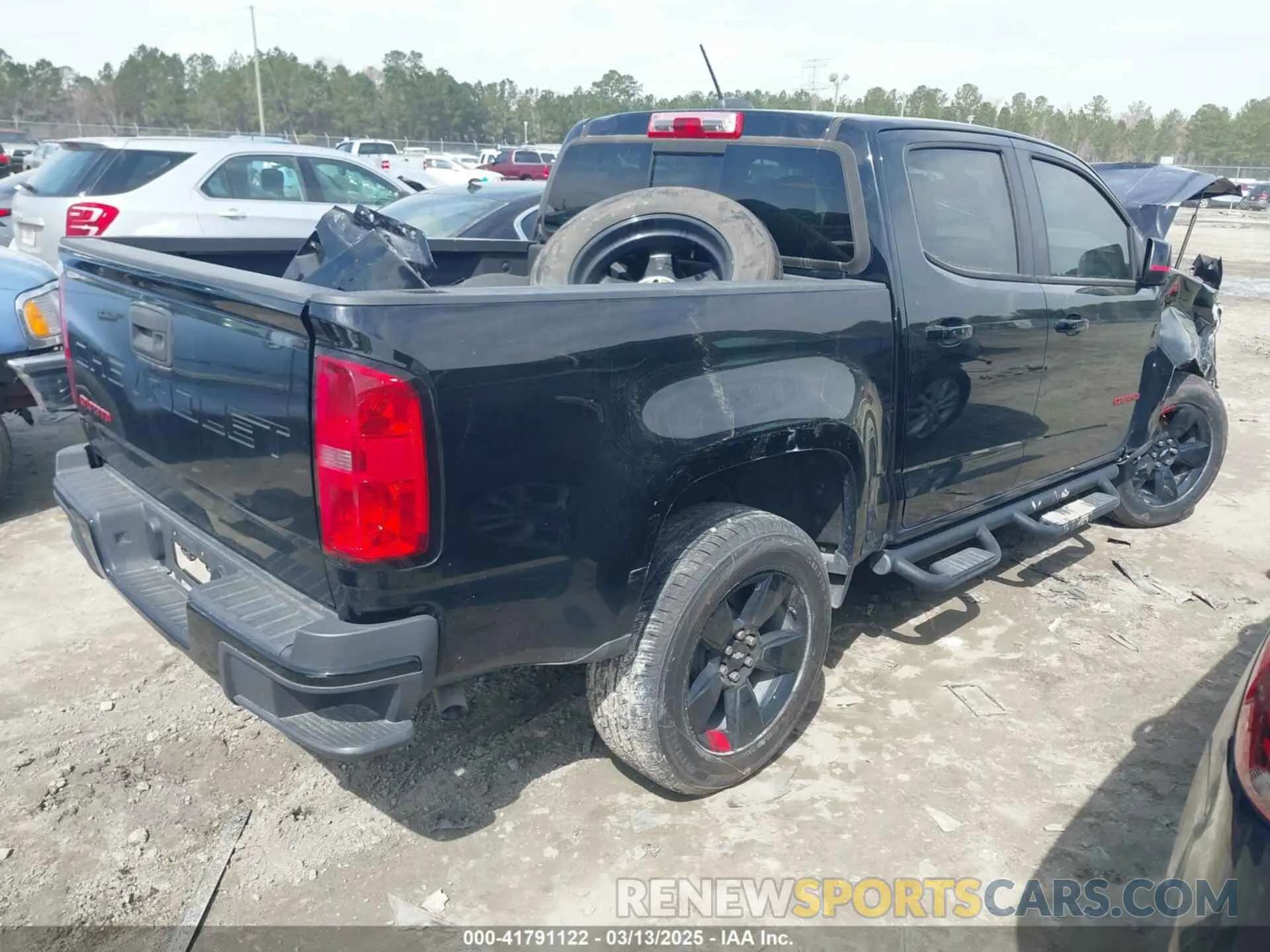4 fotografías del automóvil dañado 1GCGSCEA6M1283709 CHEVROLET COLORADO 2021
