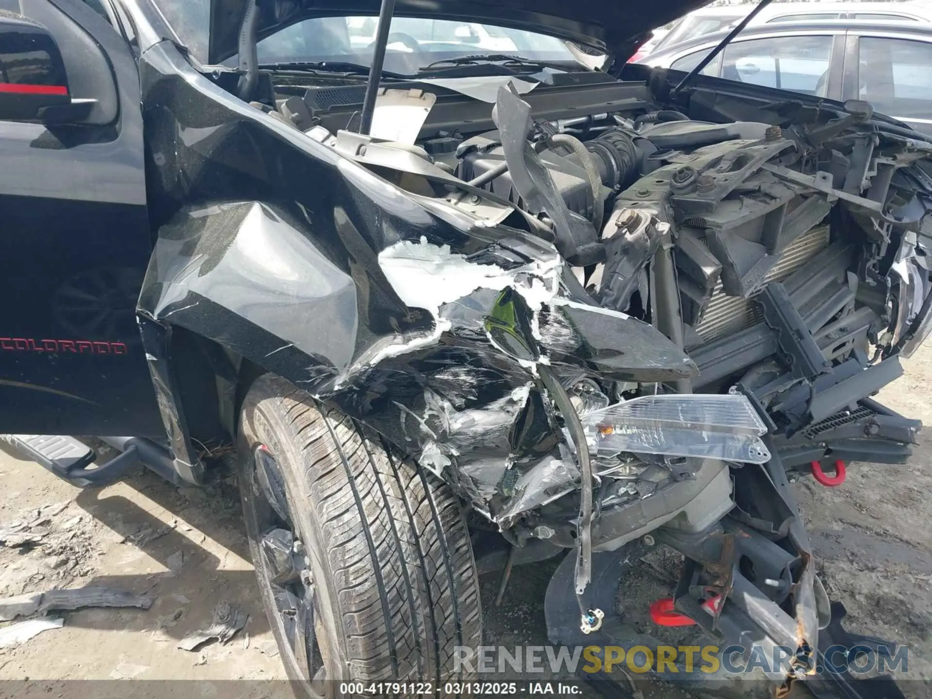 6 fotografías del automóvil dañado 1GCGSCEA6M1283709 CHEVROLET COLORADO 2021