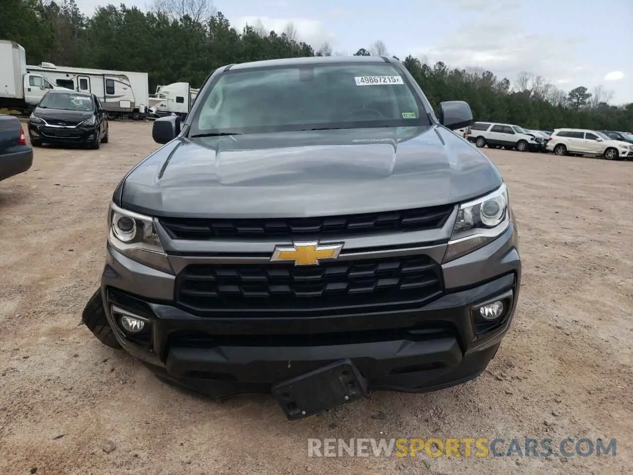 5 fotografías del automóvil dañado 1GCGSCEN1M1147815 CHEVROLET COLORADO 2021