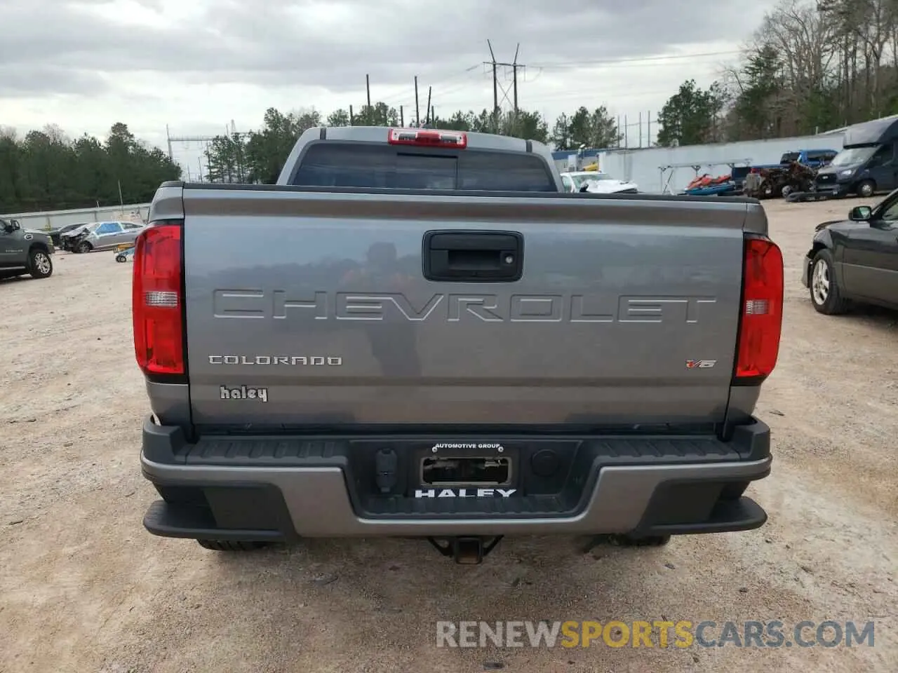 6 fotografías del automóvil dañado 1GCGSCEN1M1147815 CHEVROLET COLORADO 2021