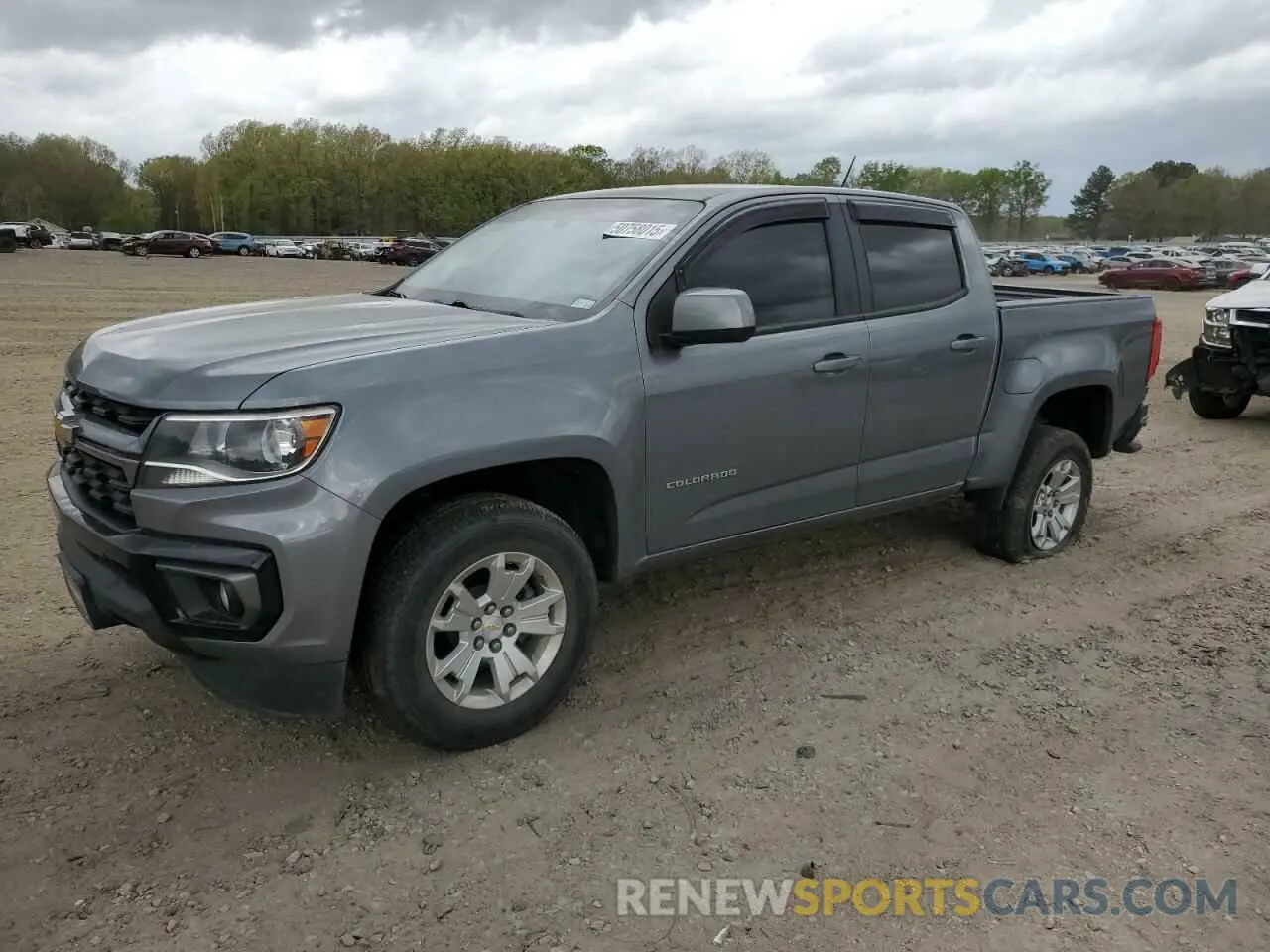 1 fotografías del automóvil dañado 1GCGSCEN1M1258929 CHEVROLET COLORADO 2021