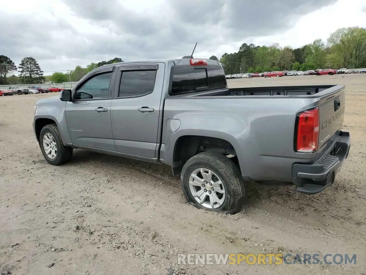 2 fotografías del automóvil dañado 1GCGSCEN1M1258929 CHEVROLET COLORADO 2021
