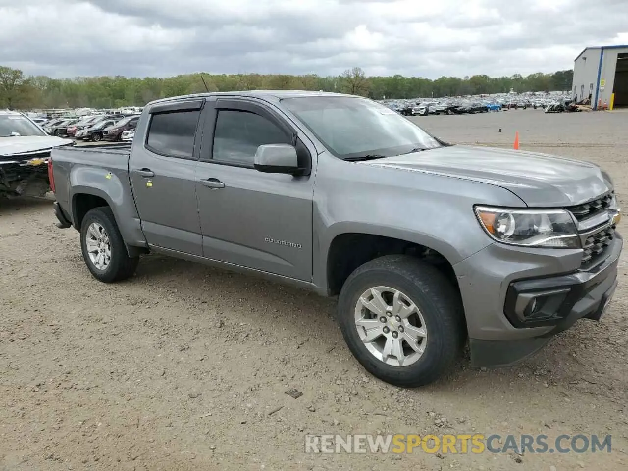 4 fotografías del automóvil dañado 1GCGSCEN1M1258929 CHEVROLET COLORADO 2021