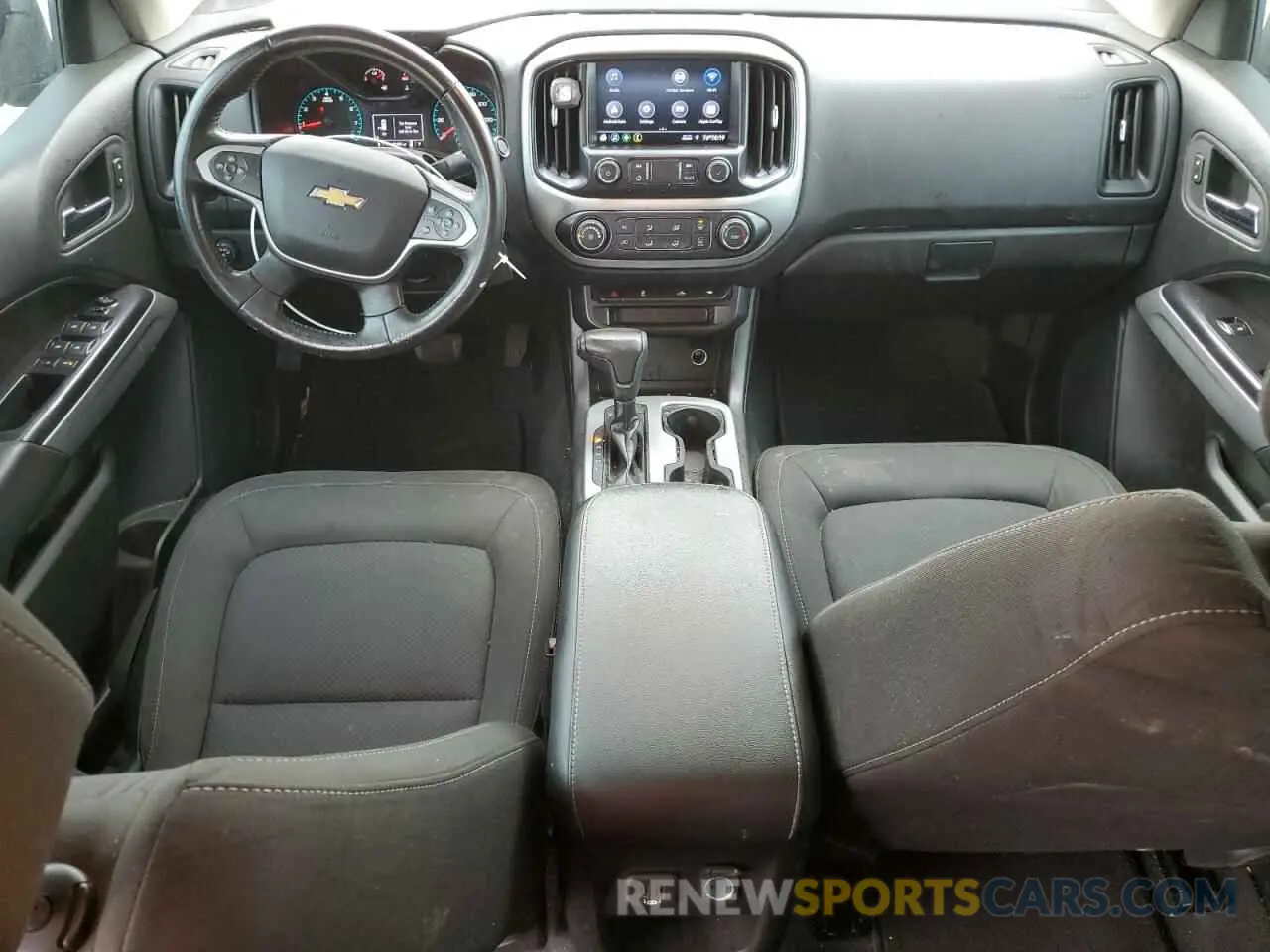 8 fotografías del automóvil dañado 1GCGSCEN1M1258929 CHEVROLET COLORADO 2021