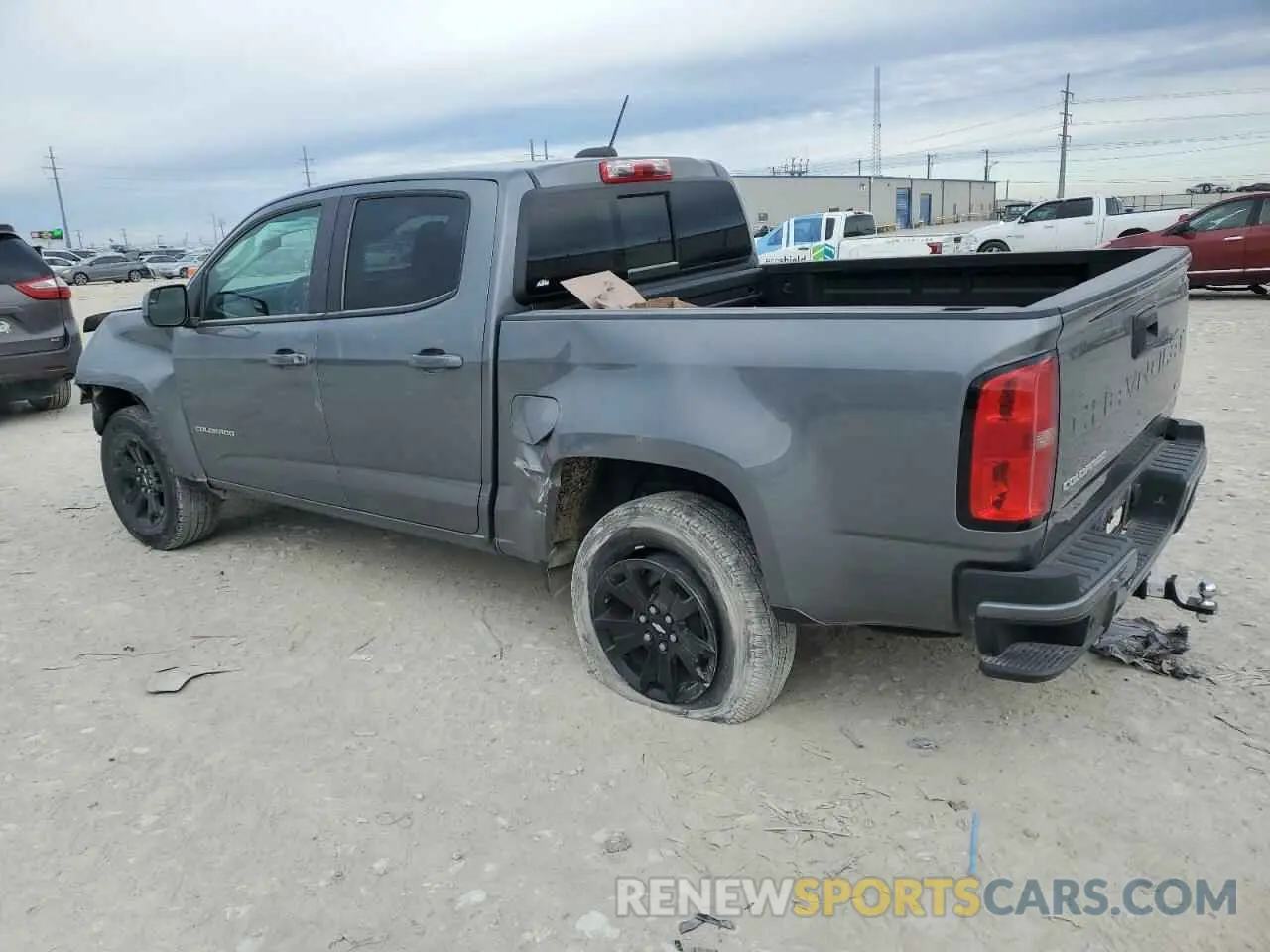 2 fotografías del automóvil dañado 1GCGSCEN2M1101412 CHEVROLET COLORADO 2021