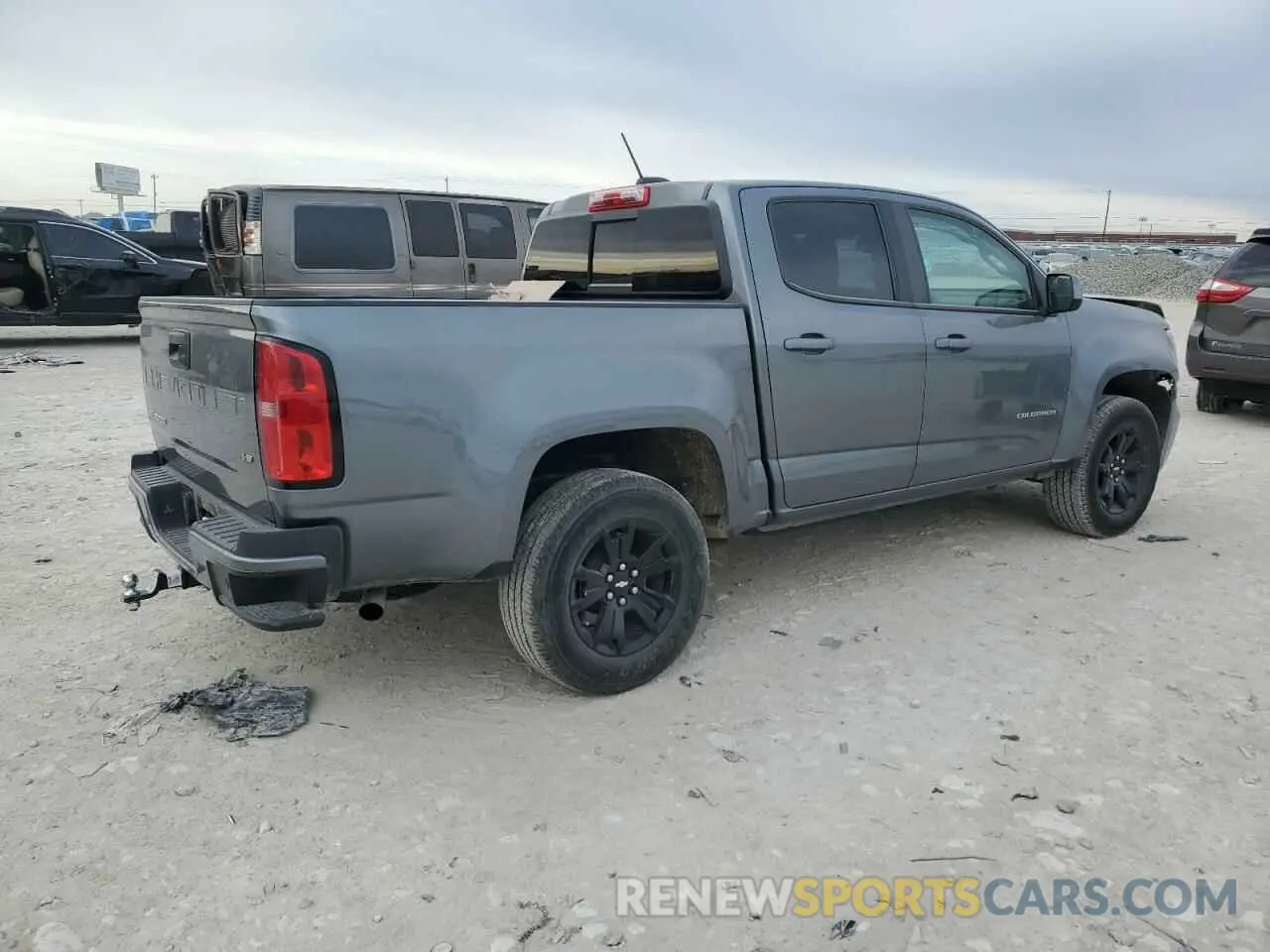 3 fotografías del automóvil dañado 1GCGSCEN2M1101412 CHEVROLET COLORADO 2021
