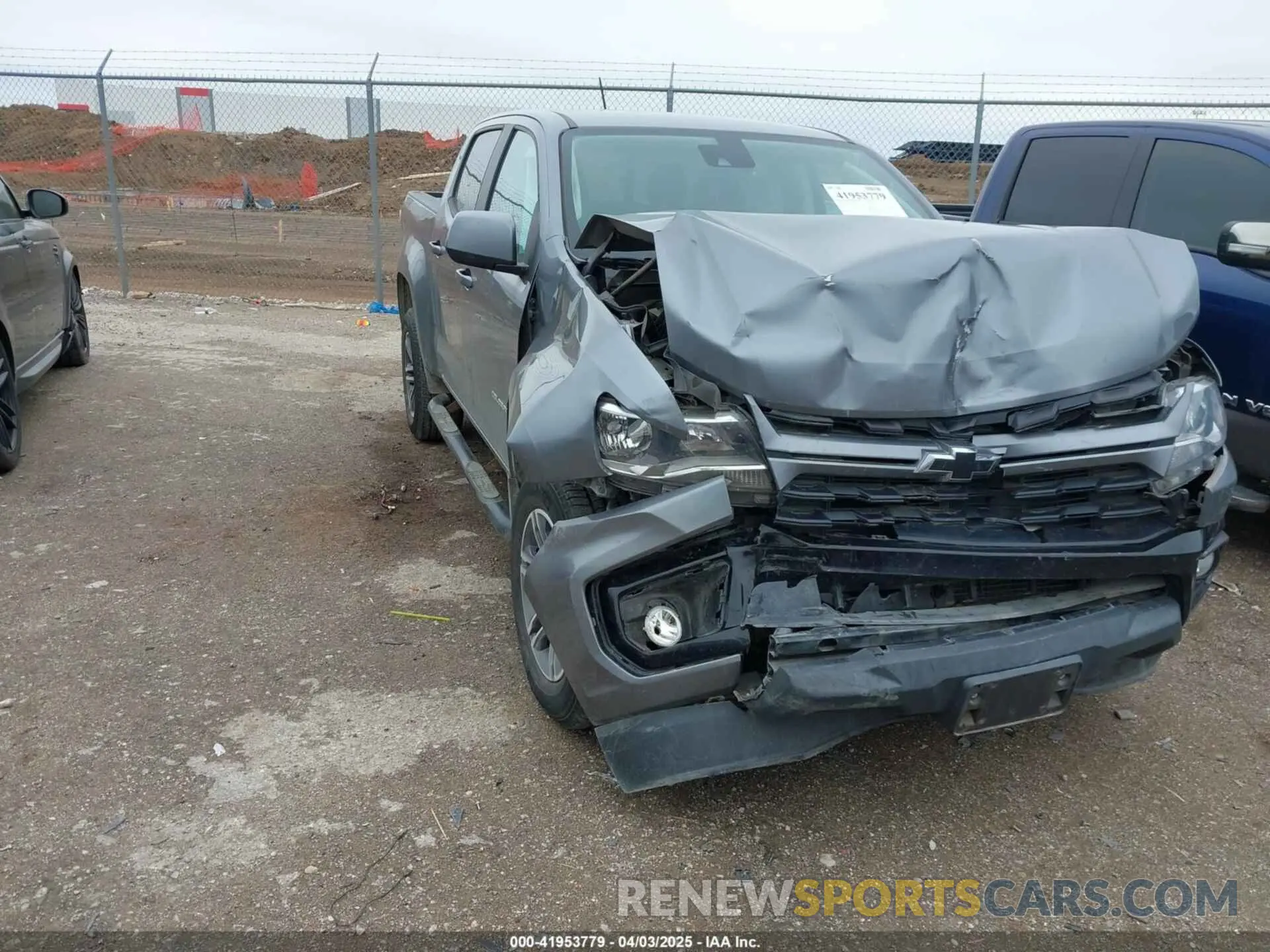 1 fotografías del automóvil dañado 1GCGSCEN3M1134547 CHEVROLET COLORADO 2021