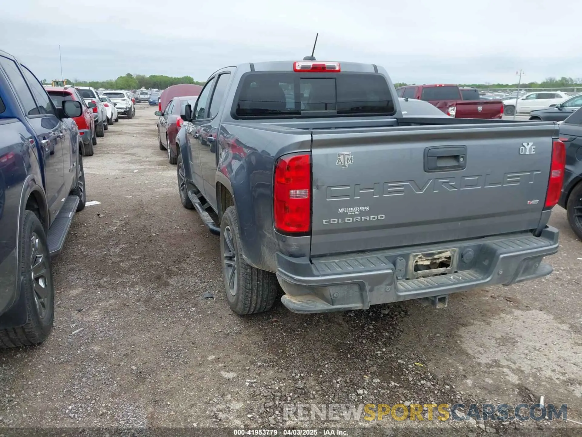 3 fotografías del automóvil dañado 1GCGSCEN3M1134547 CHEVROLET COLORADO 2021
