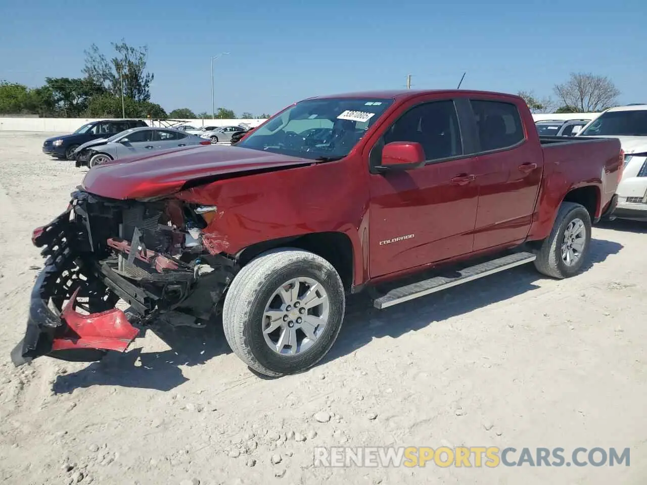 1 fotografías del automóvil dañado 1GCGSCEN3M1147668 CHEVROLET COLORADO 2021