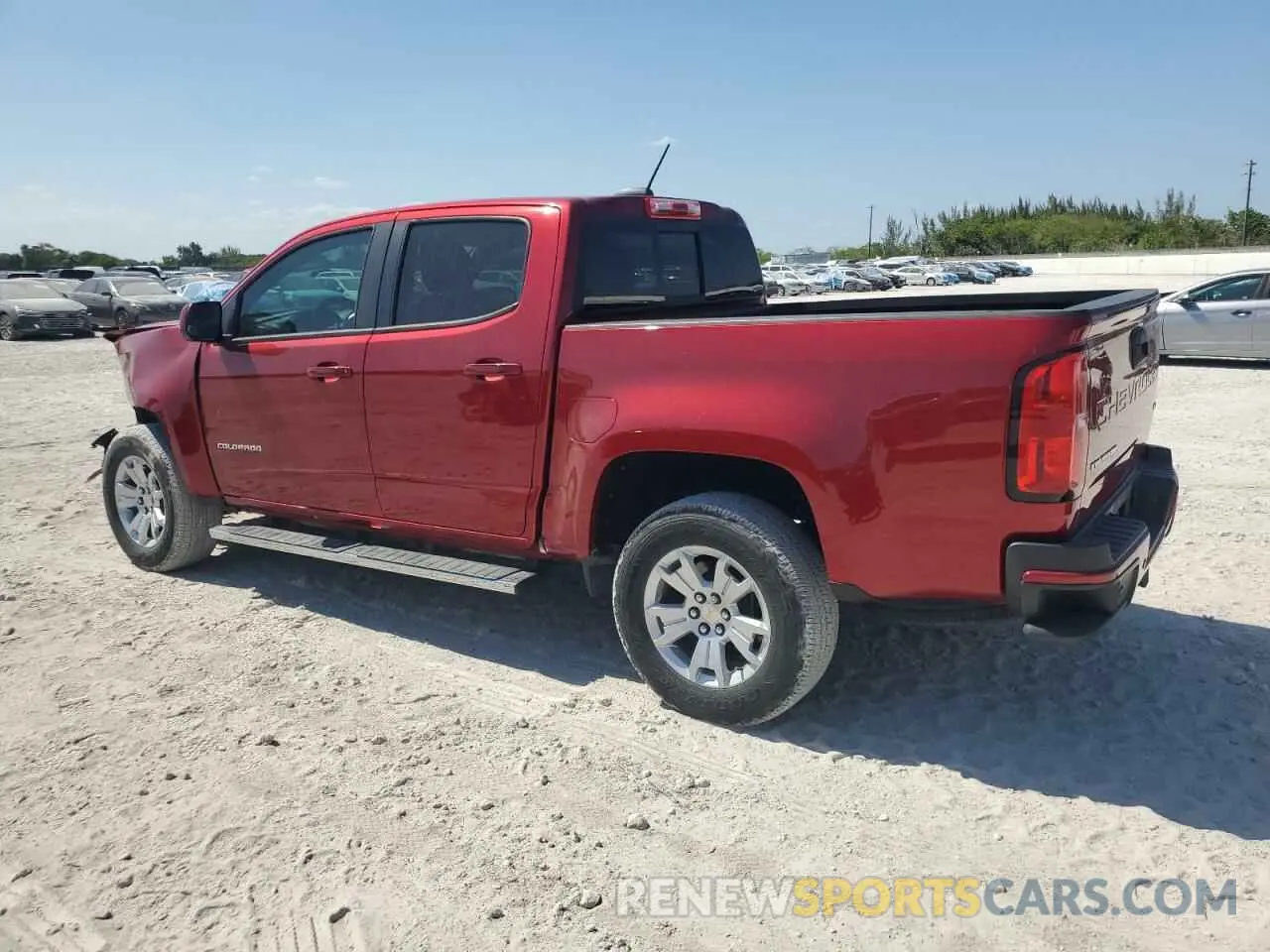 2 fotografías del automóvil dañado 1GCGSCEN3M1147668 CHEVROLET COLORADO 2021