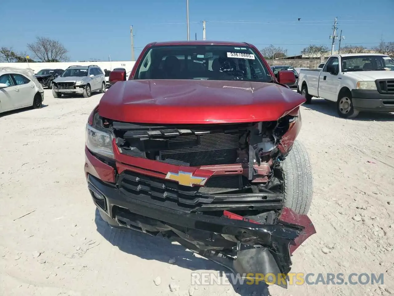 5 fotografías del automóvil dañado 1GCGSCEN3M1147668 CHEVROLET COLORADO 2021