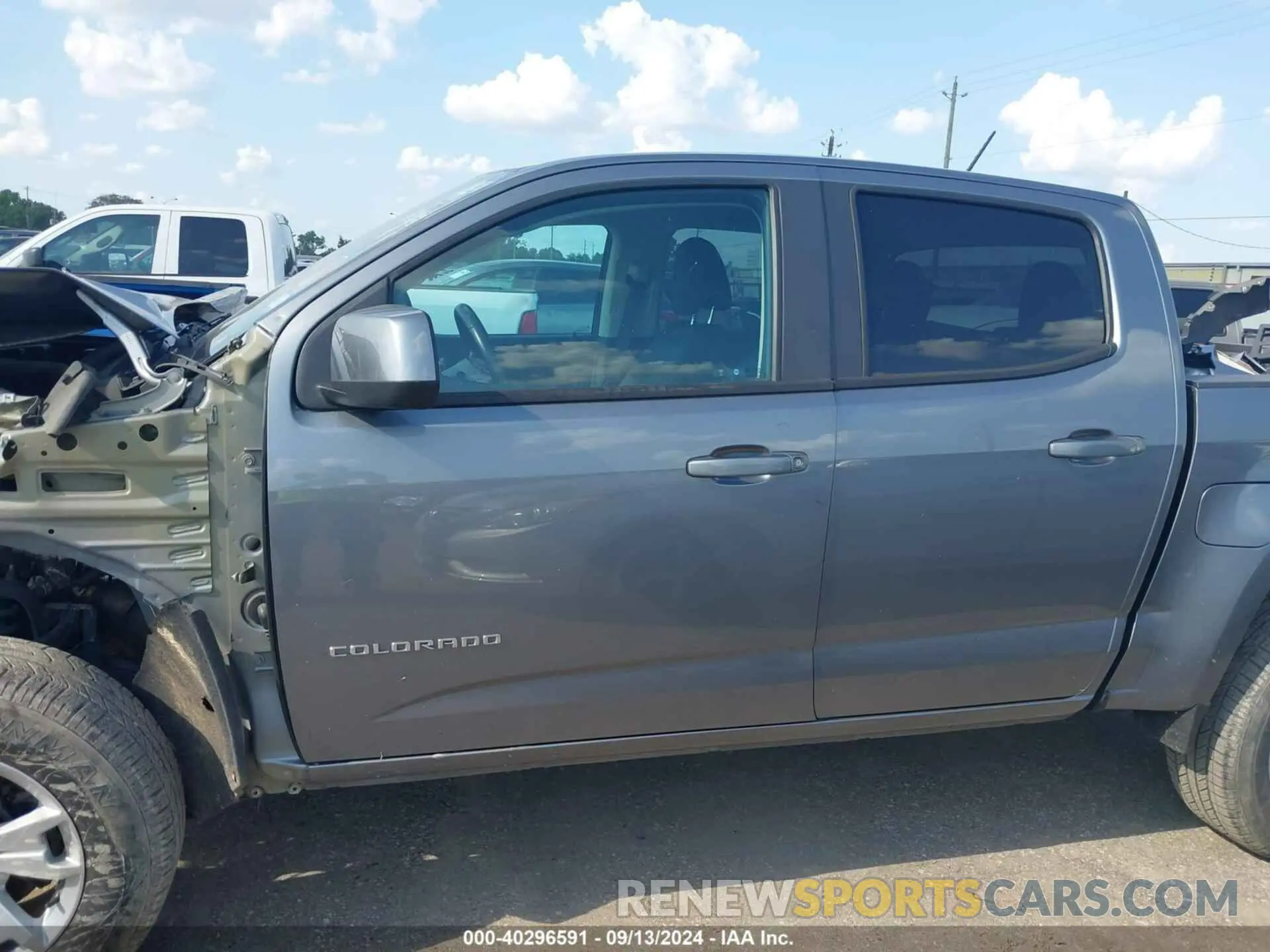14 fotografías del automóvil dañado 1GCGSCEN7M1209427 CHEVROLET COLORADO 2021